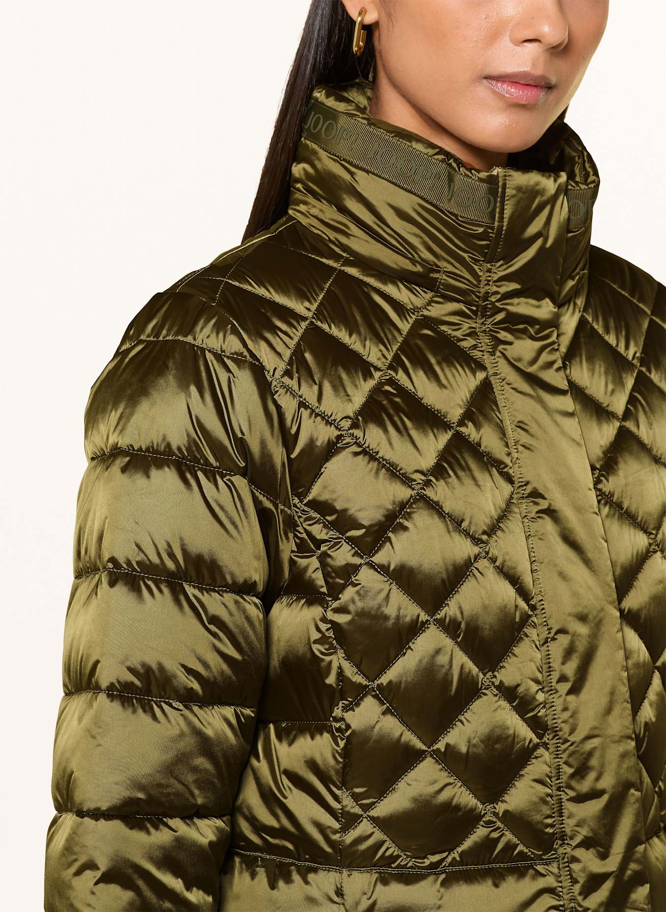 JOOP! Steppmantel CONSTANCE mit abnehmbarer Kapuze: GRÜN