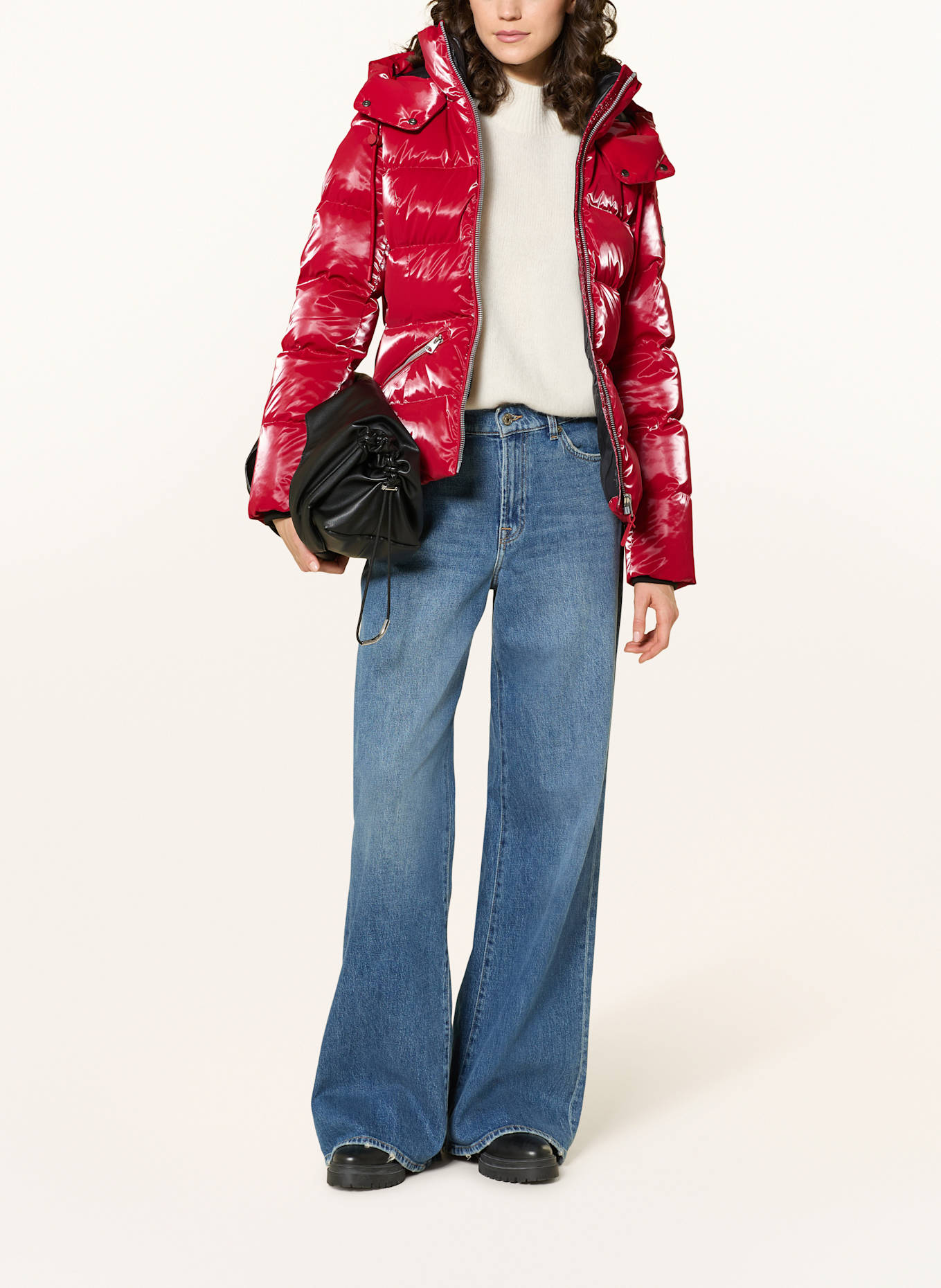 Mackage Daunenjacke MADALYN-GLO mit abnehmbarer Kapuze: ROT