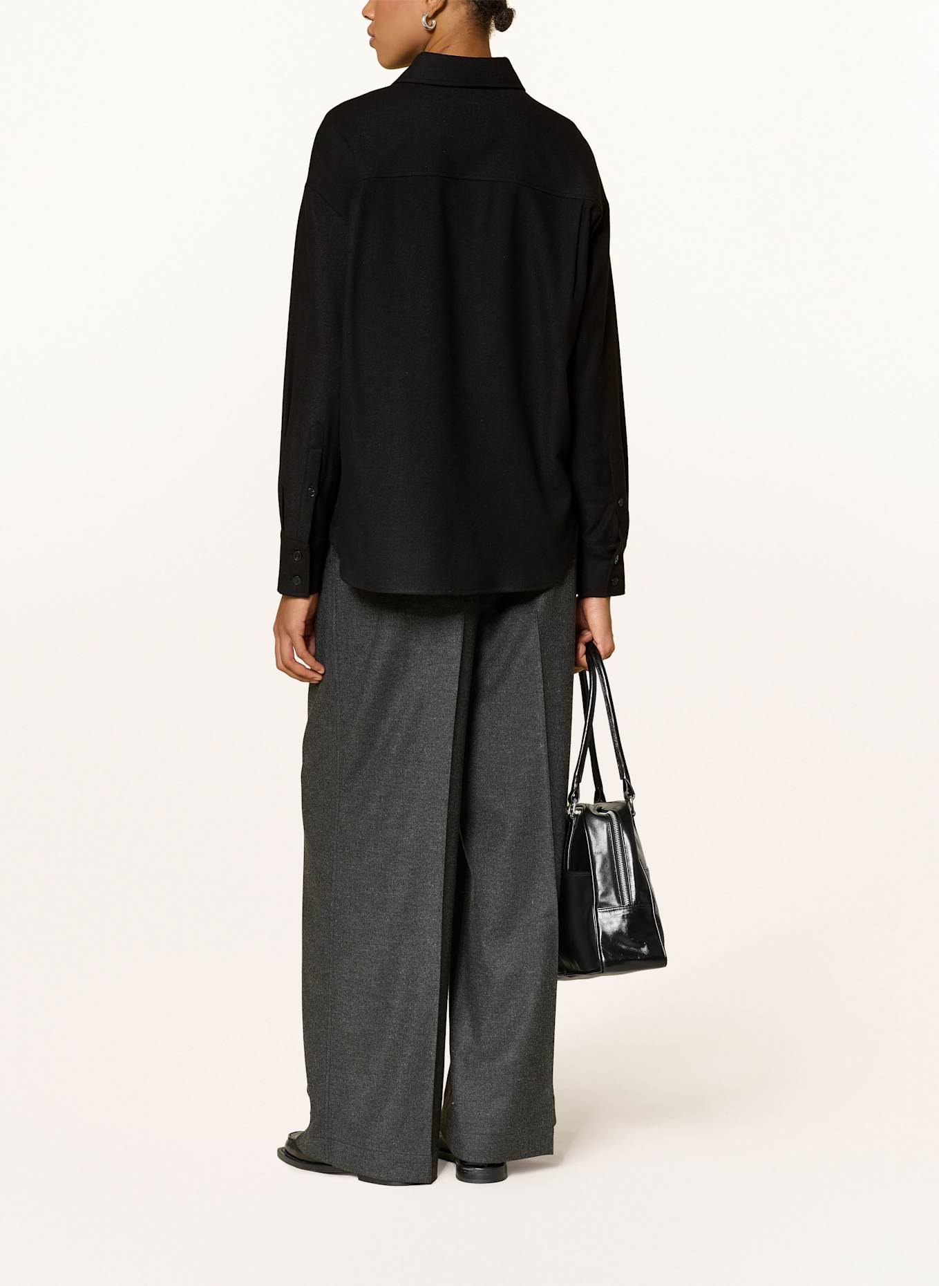 CLOSED Overshirt: SCHWARZ