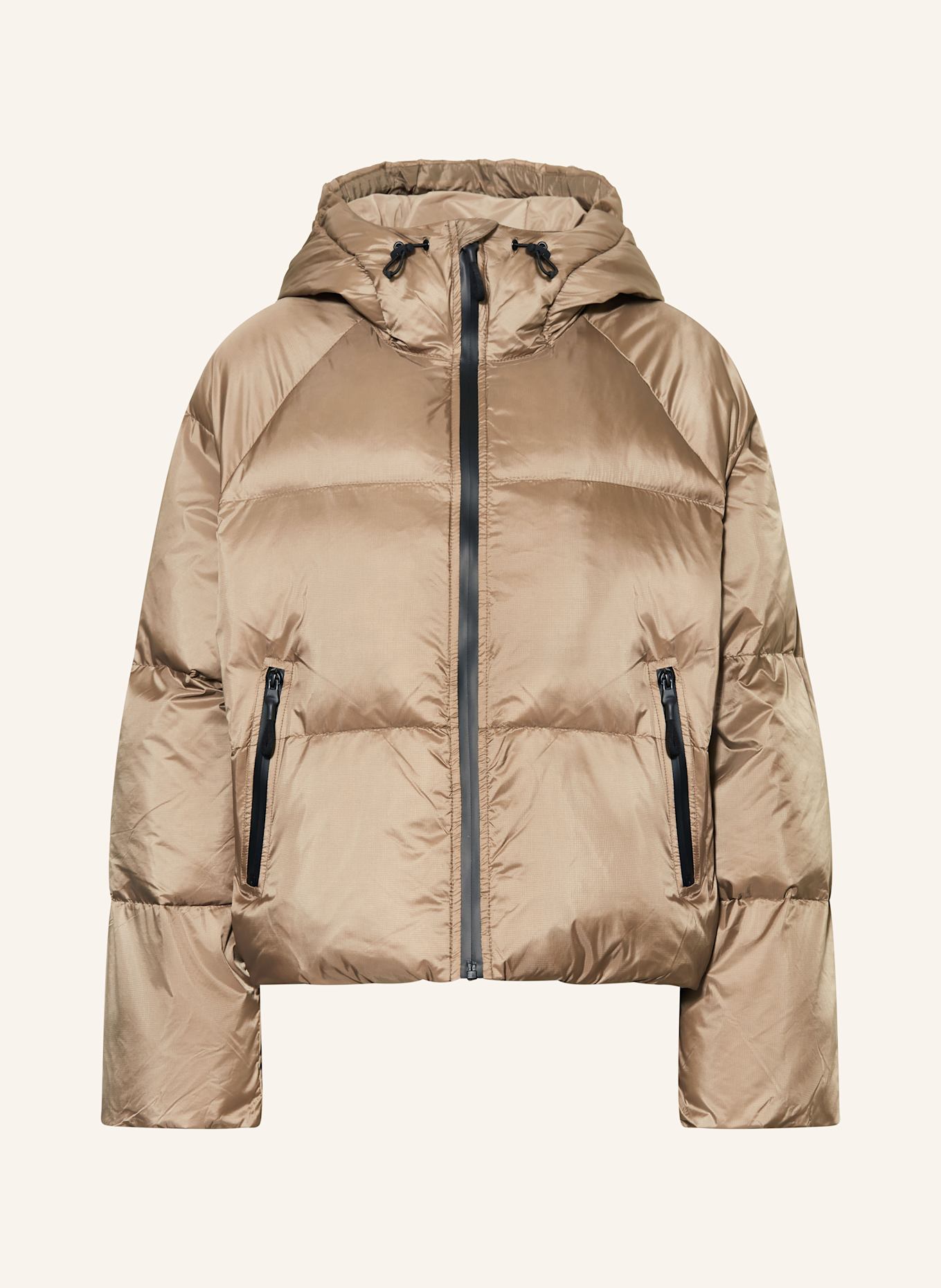 WITHBLACK Péřová bunda WBLEMMA: ČERNOŠEDÁ