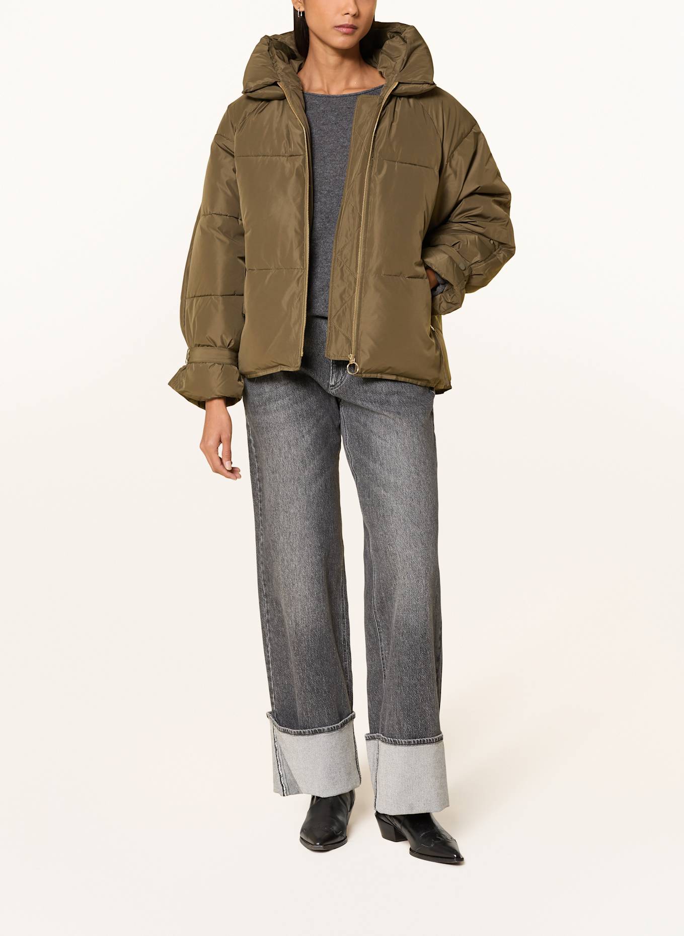 WITHBLACK Daunenjacke KYLIE: KHAKI