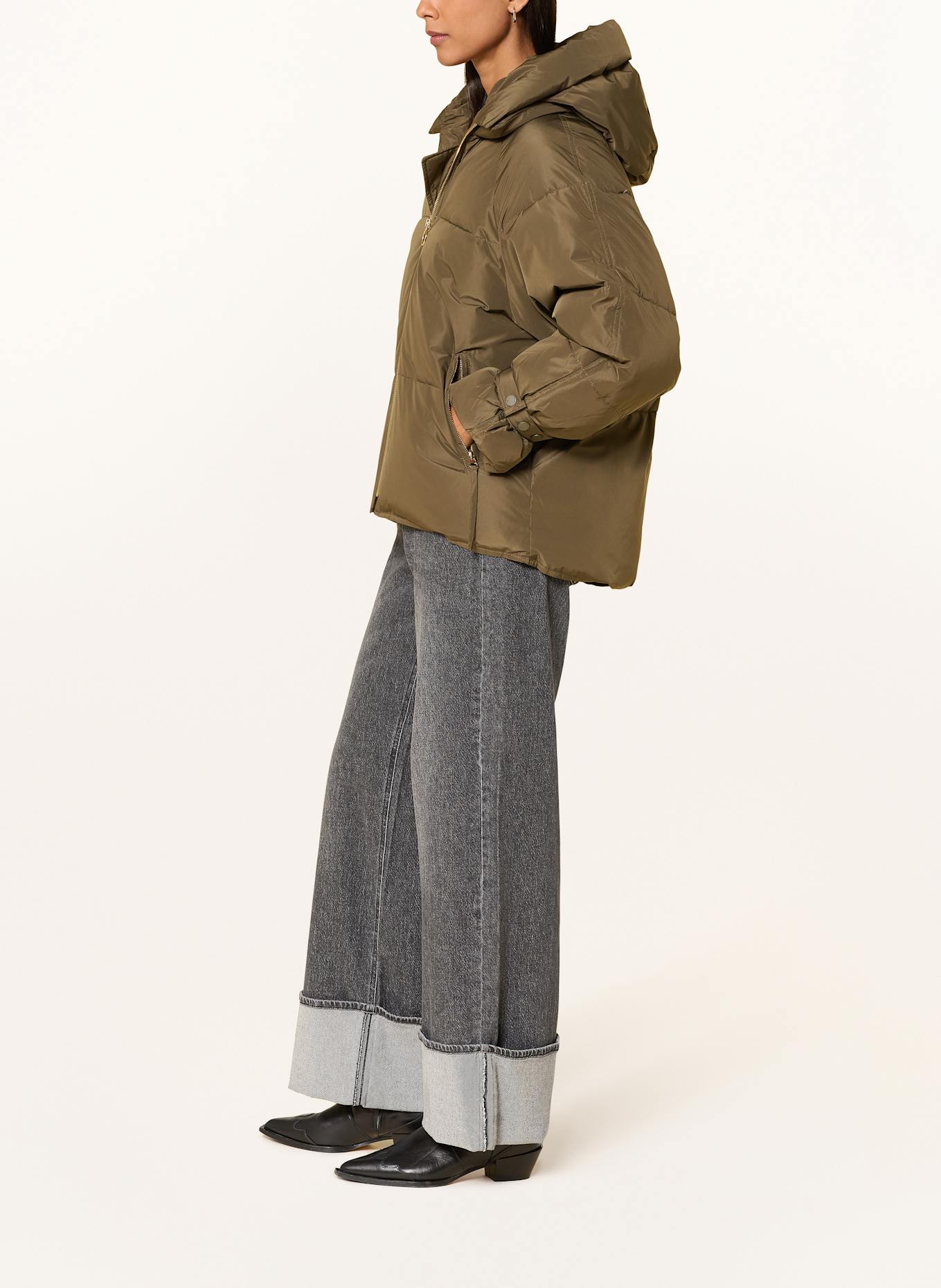 WITHBLACK Daunenjacke KYLIE: KHAKI