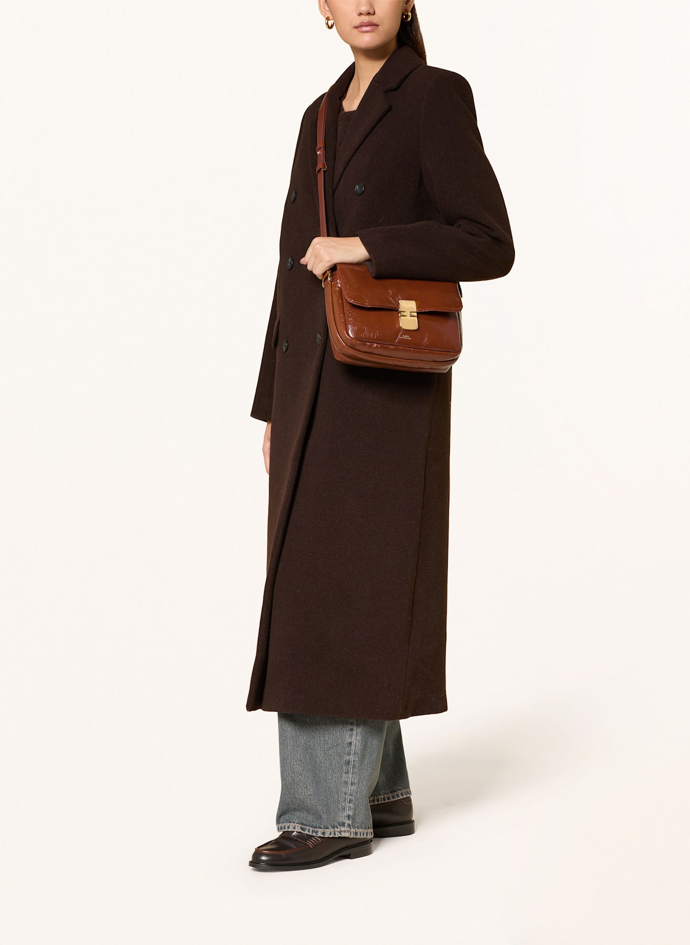 A.P.C. Crossbody bag GRACE SMALL: BROWN