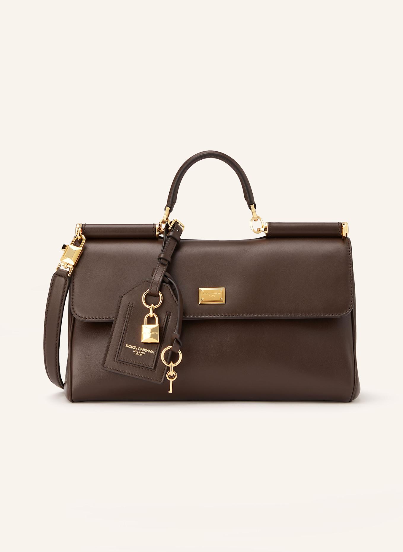 DOLCE & GABBANA Torebka MY SICILY: BRĄZOWY