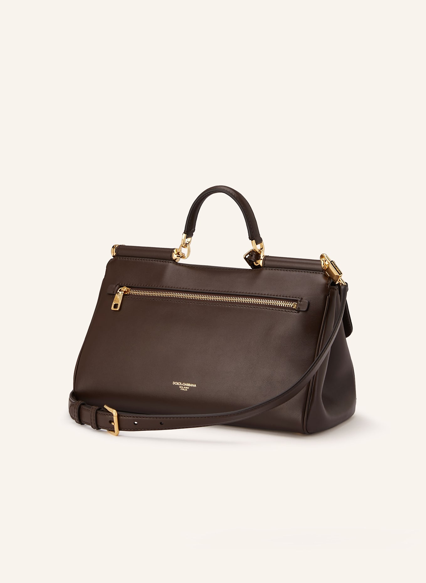 DOLCE & GABBANA Torebka MY SICILY: BRĄZOWY