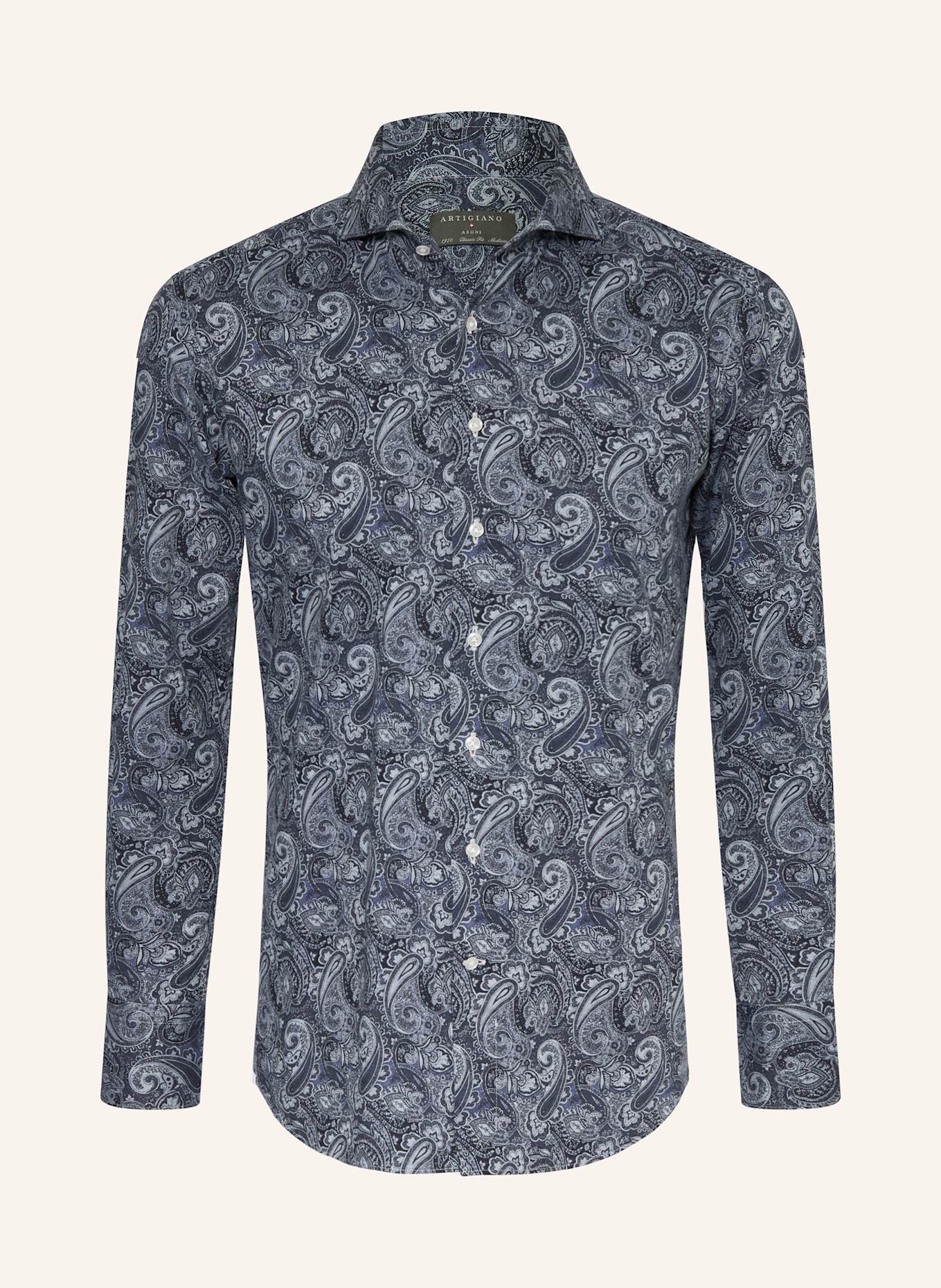 ARTIGIANO Hemd Classic Fit: DUNKELBLAU / BLAU