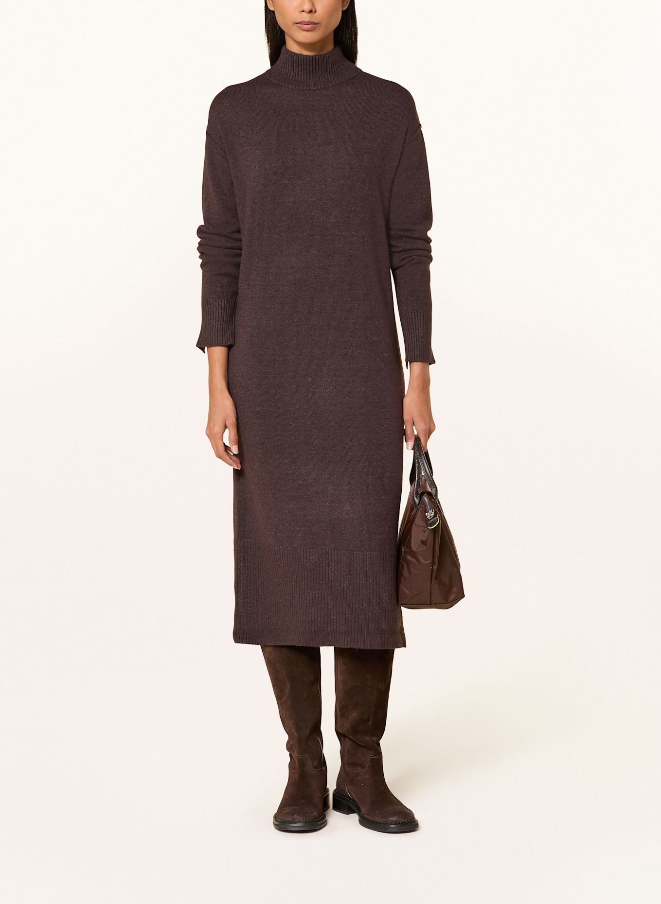 FRIEDA & FREDDIES Strickkleid: DUNKELBRAUN