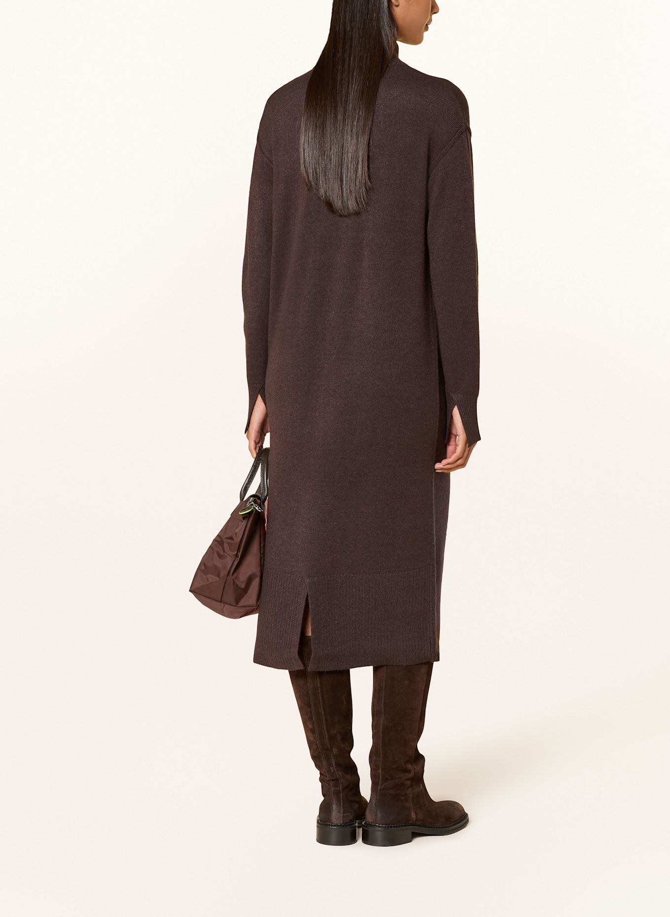 FRIEDA & FREDDIES Strickkleid: DUNKELBRAUN