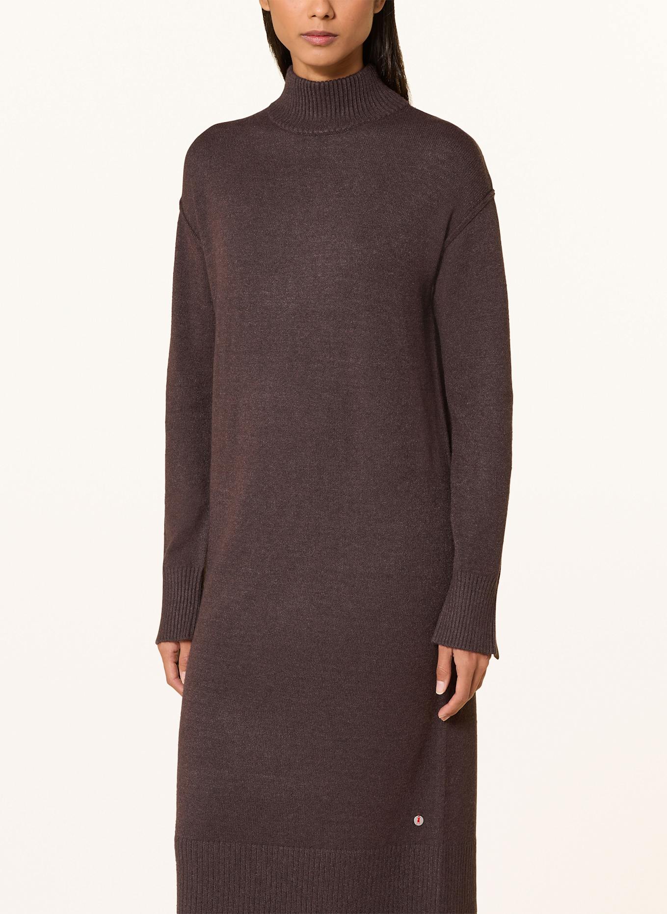 FRIEDA & FREDDIES Strickkleid: DUNKELBRAUN