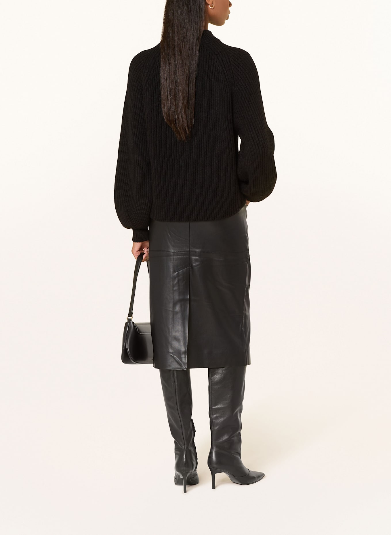 Calvin Klein Rock in Lederoptik: SCHWARZ