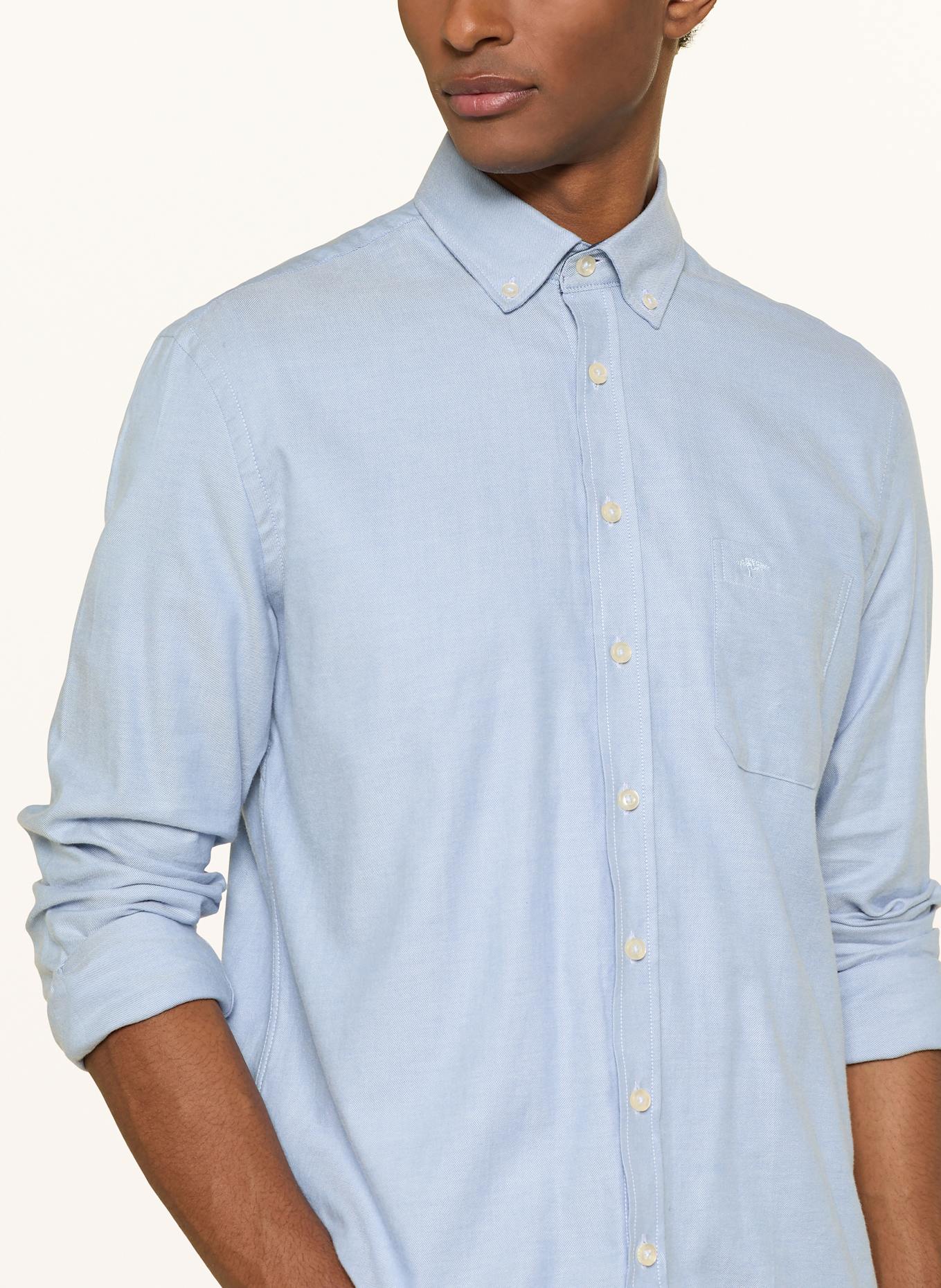 FYNCH-HATTON Flanellhemd Regular Fit: HELLBLAU