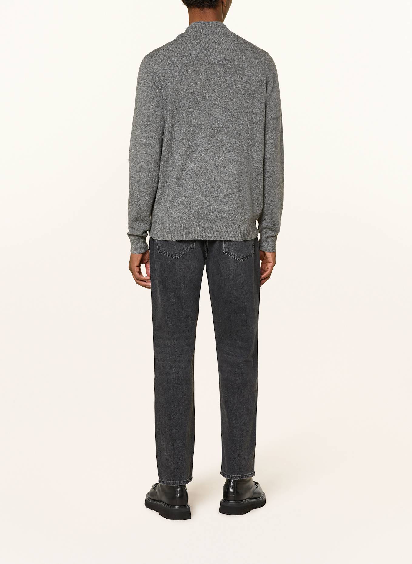 FYNCH-HATTON Cashmere-Pullover: DUNKELGRAU