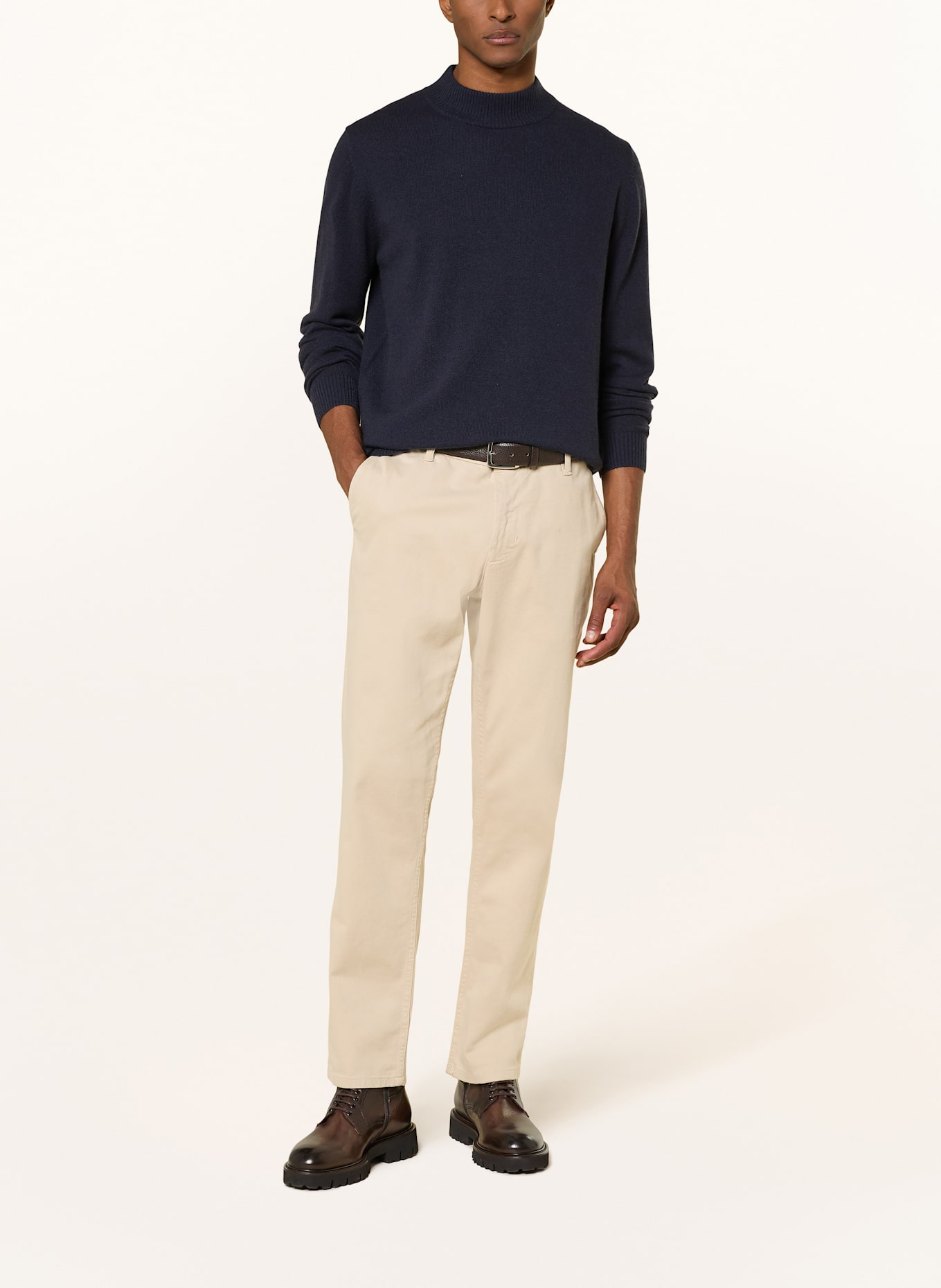 FYNCH-HATTON Cashmere-Pullover: DUNKELBLAU