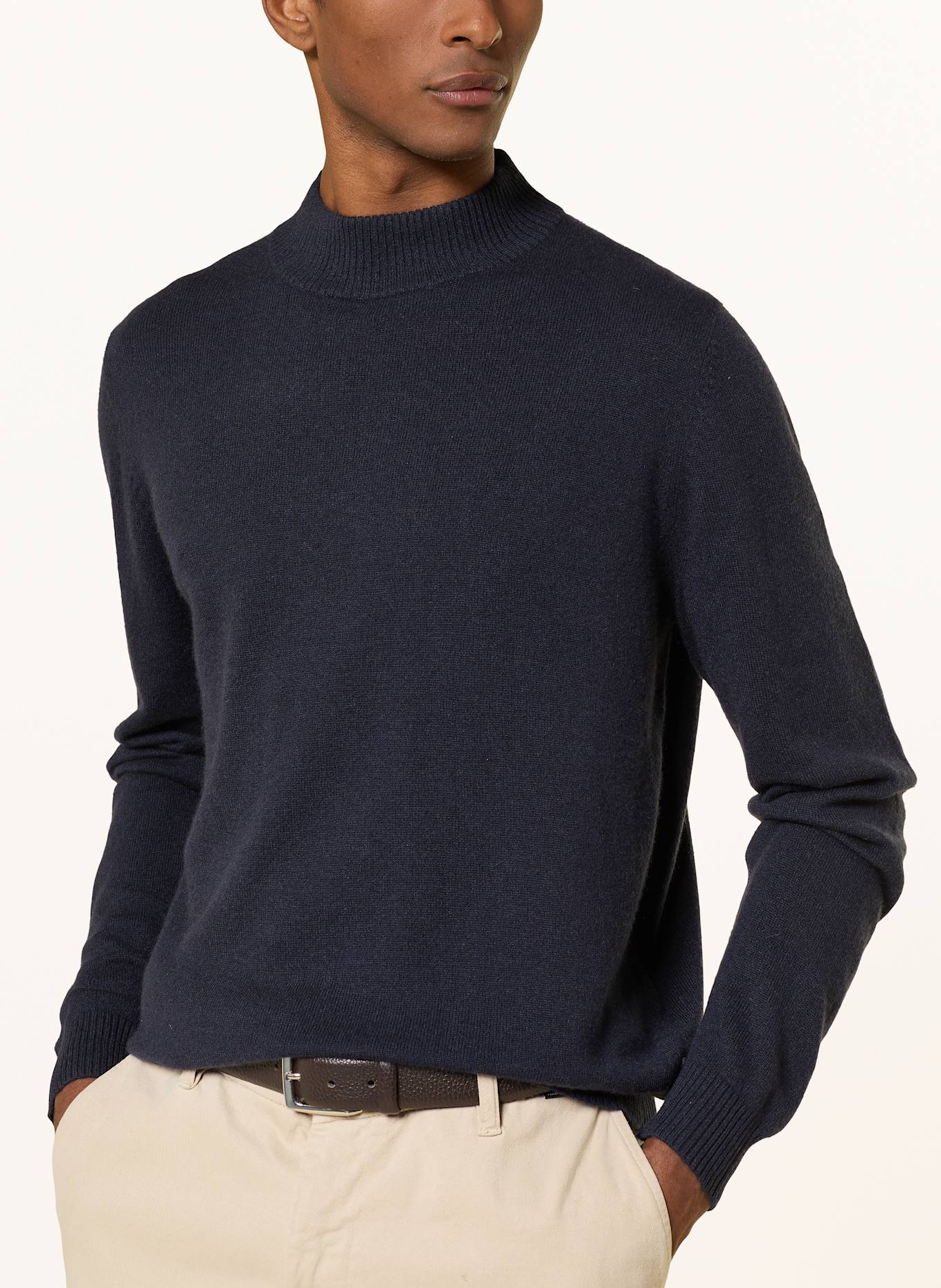 FYNCH-HATTON Cashmere-Pullover: DUNKELBLAU