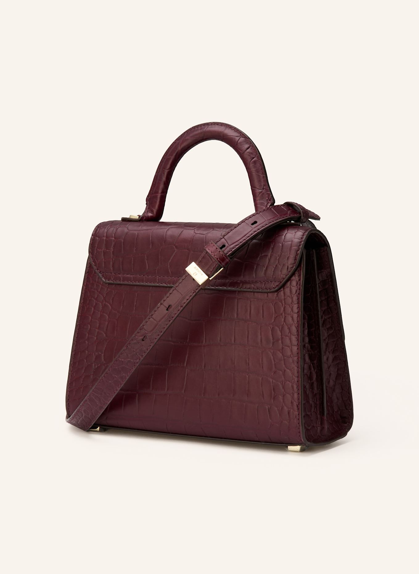 AIGNER Handtasche FARAH COCCODRILLO SMALL: DUNKELROT