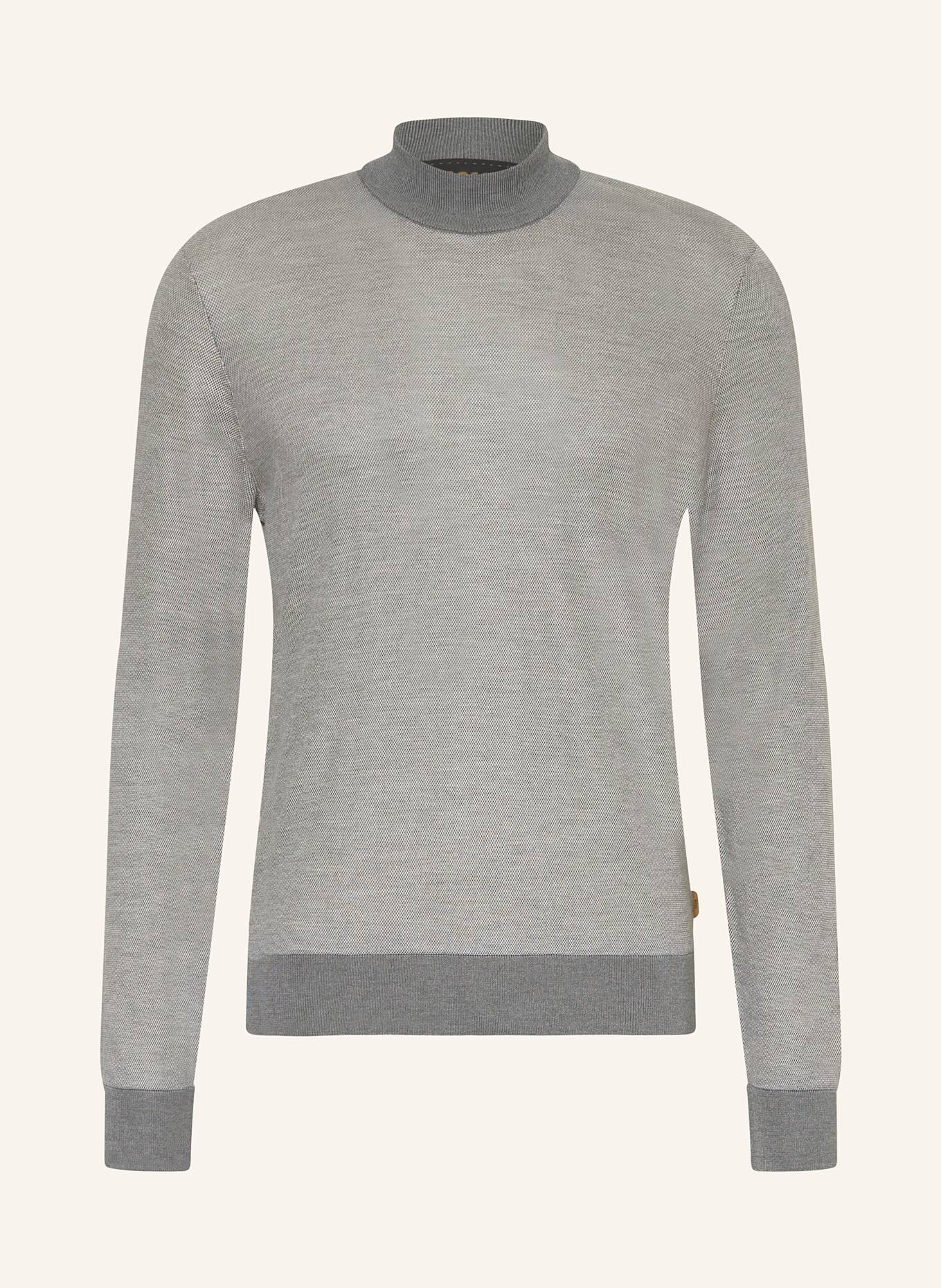 BOSS Seidenpullover HUGO: GRAU