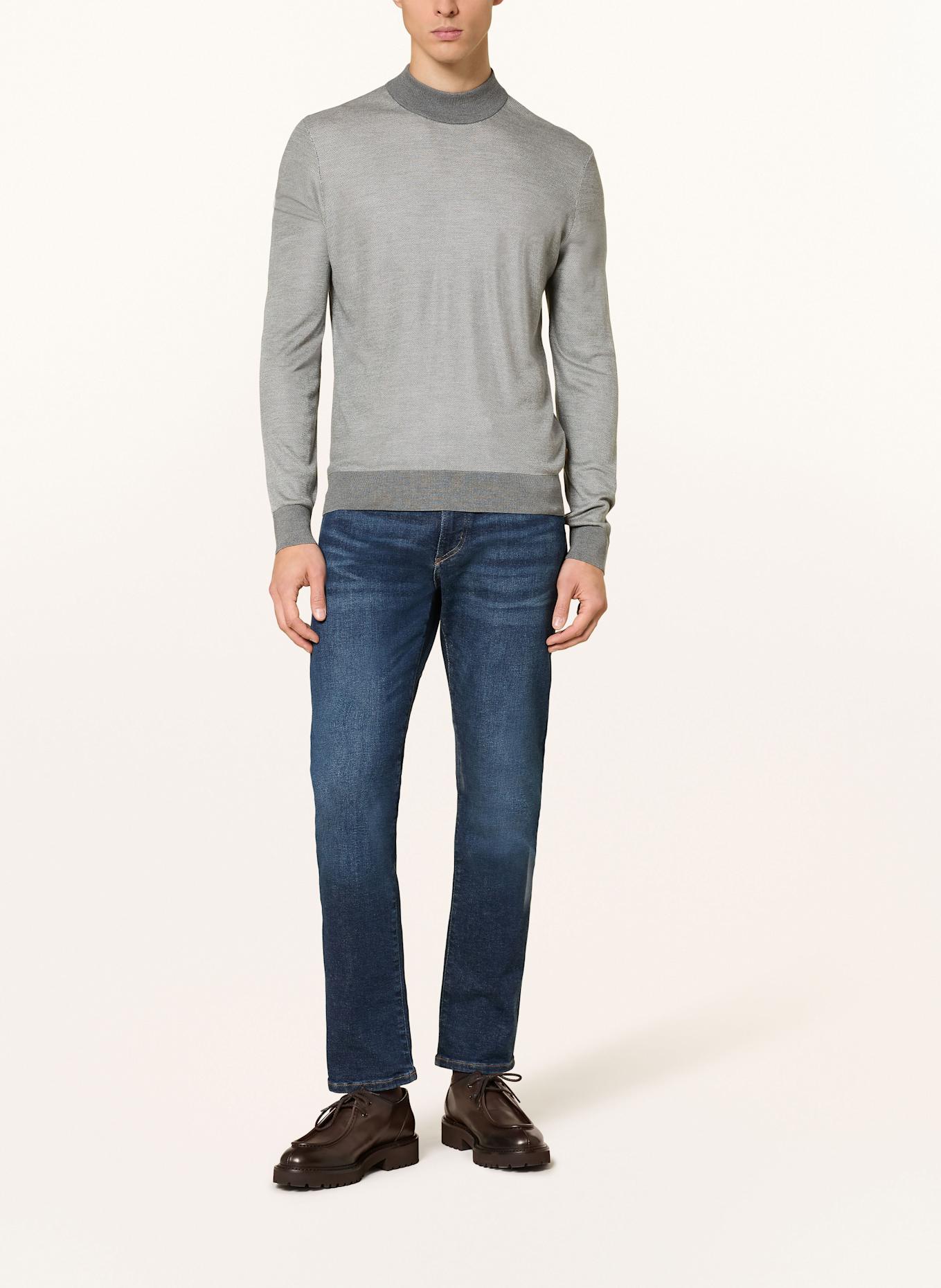 BOSS Seidenpullover HUGO: GRAU