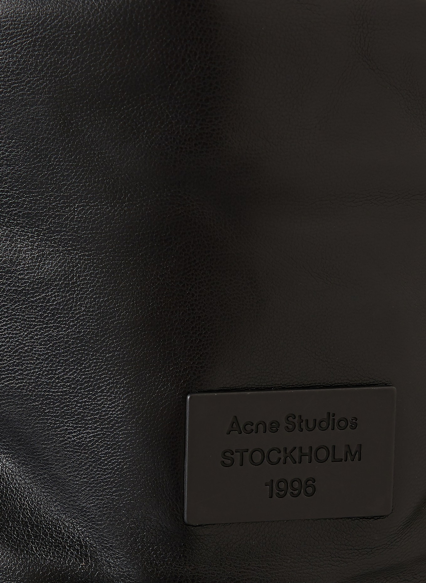 Acne Studios Blouson in Lederoptik: SCHWARZ