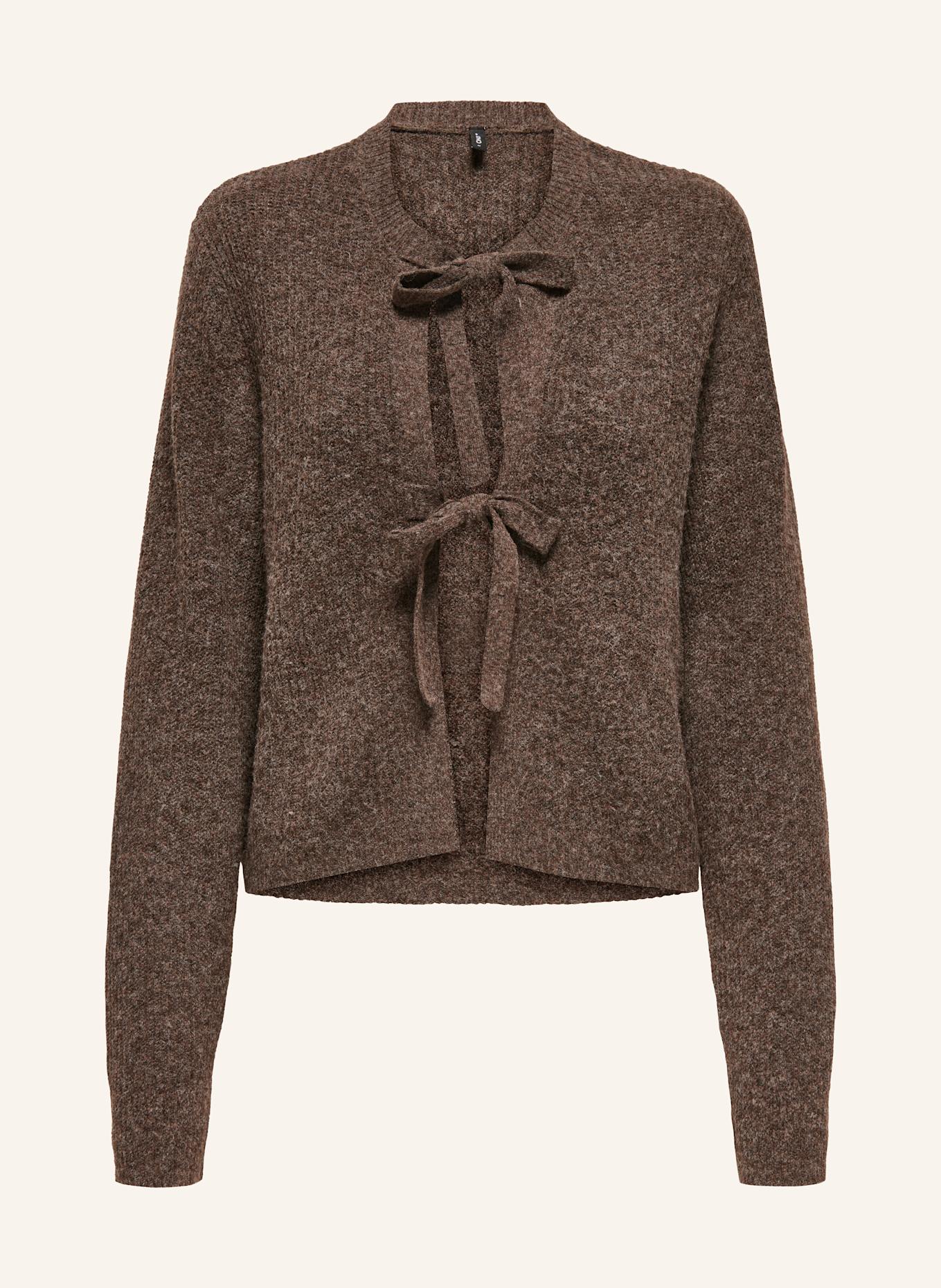 ONLY Strickjacke: BRAUN