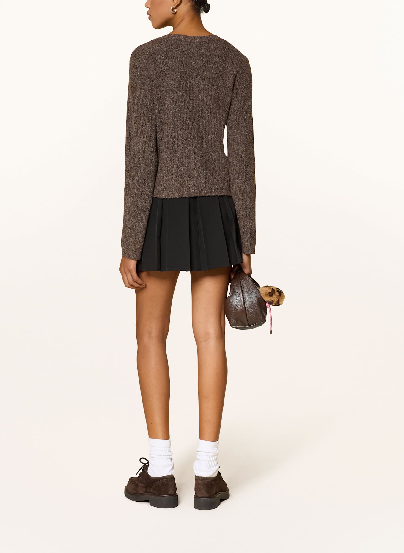 ONLY Strickjacke: BRAUN