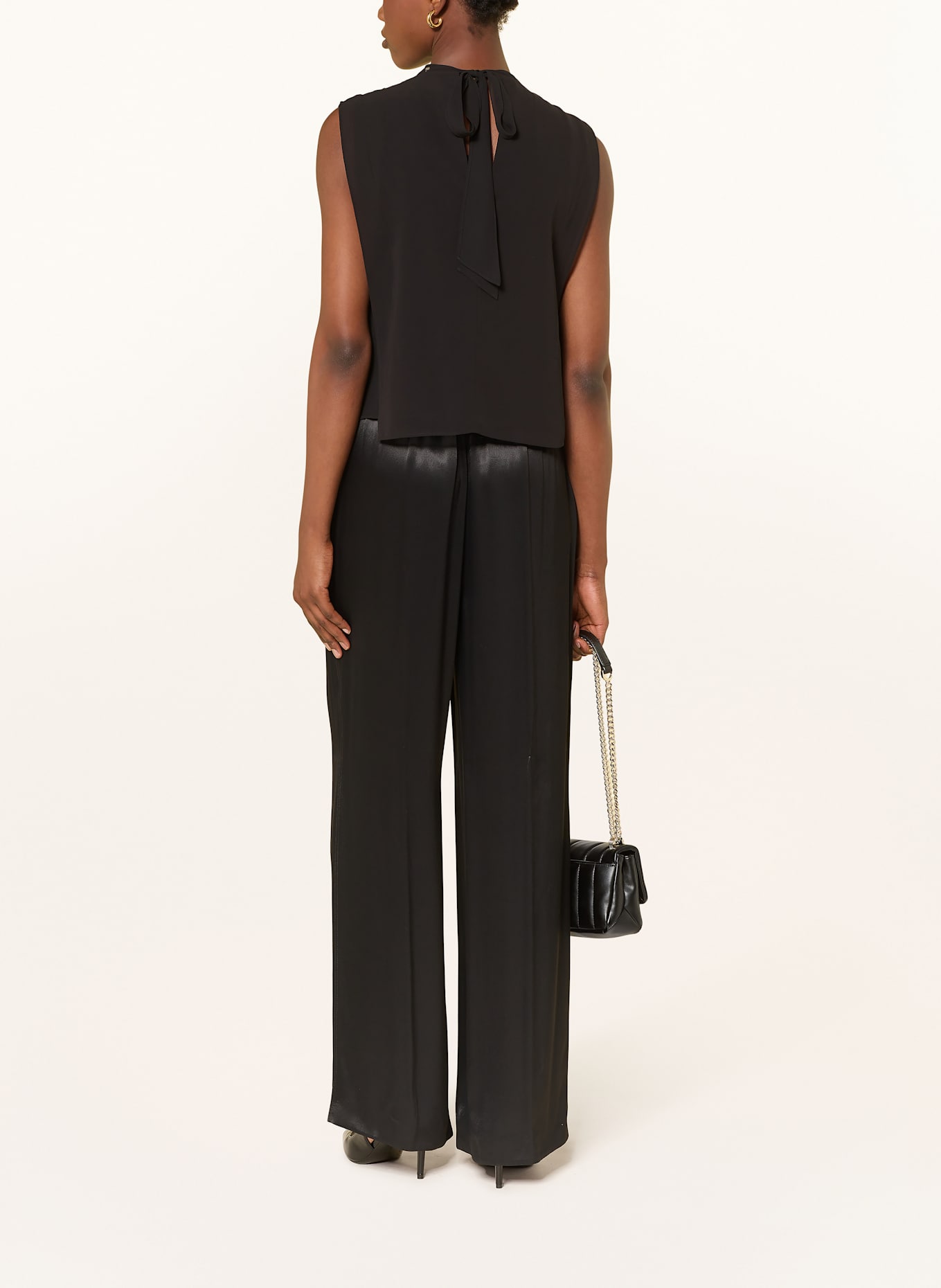 BOSS Top BALIETTE mit Pailletten: SCHWARZ