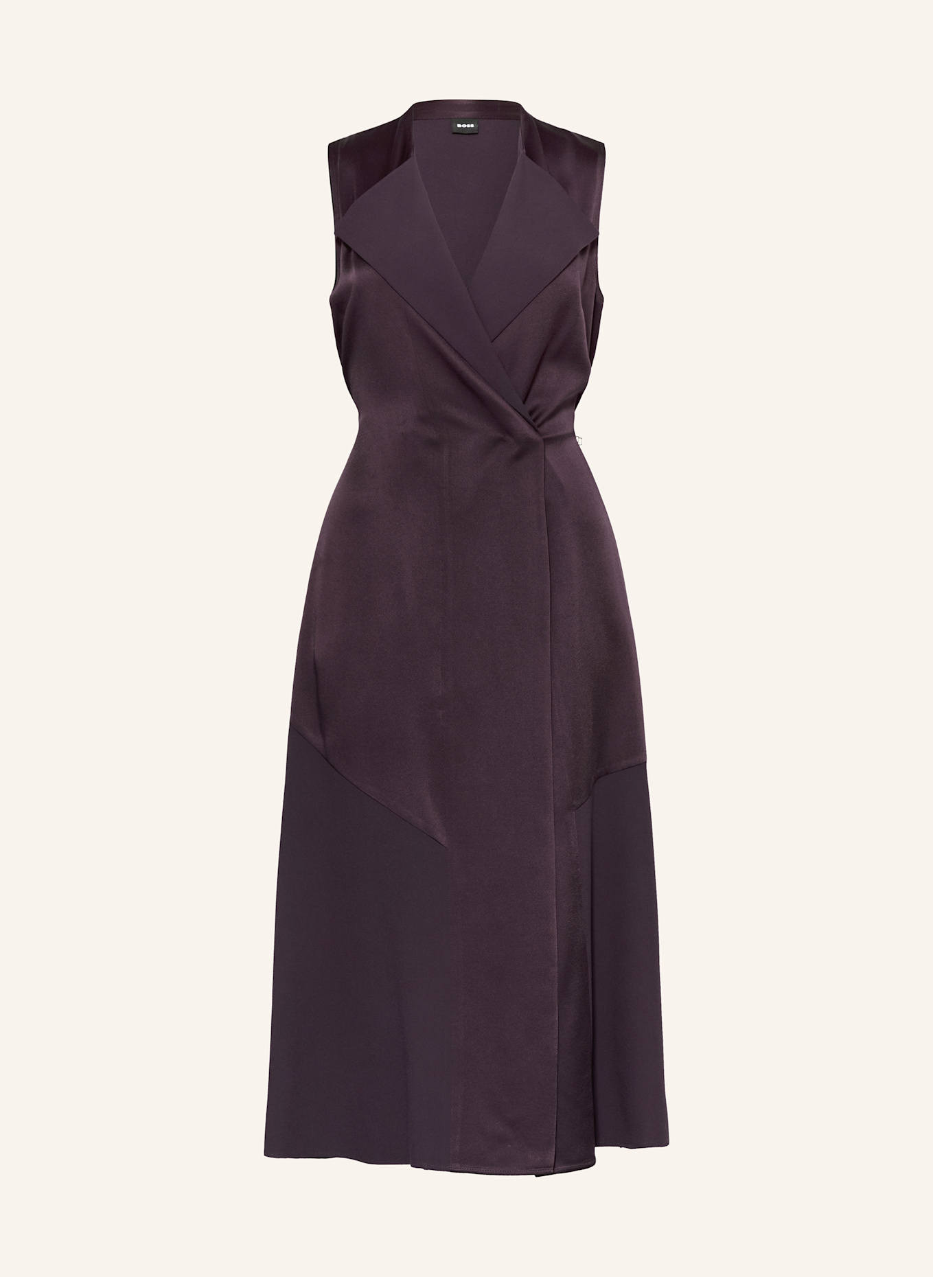 BOSS Satinkleid DIMOSA: DUNKELLILA