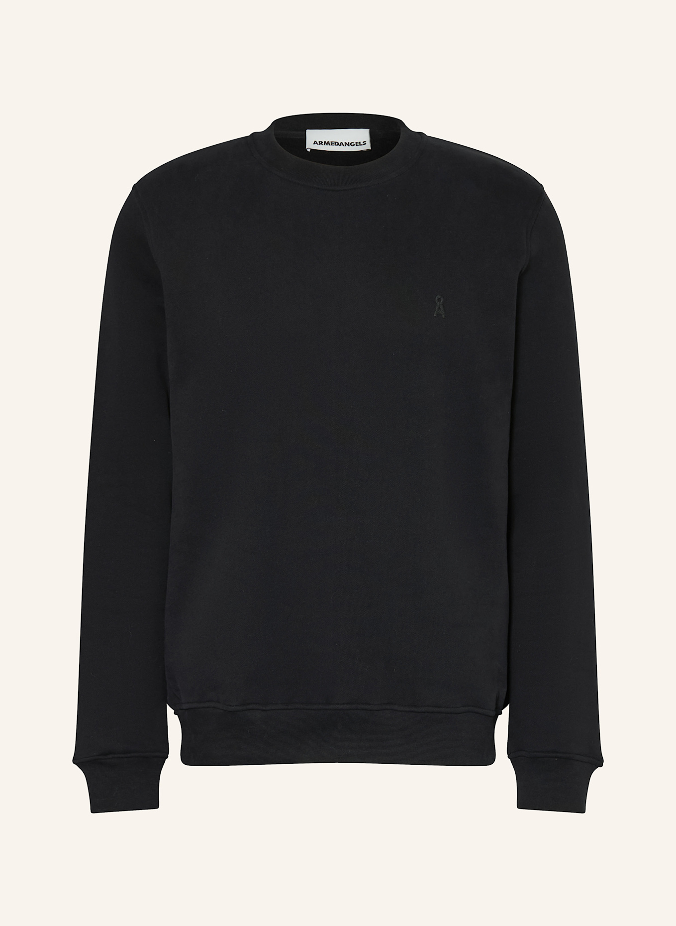 ARMEDANGELS Sweatshirt BAARO: SCHWARZ