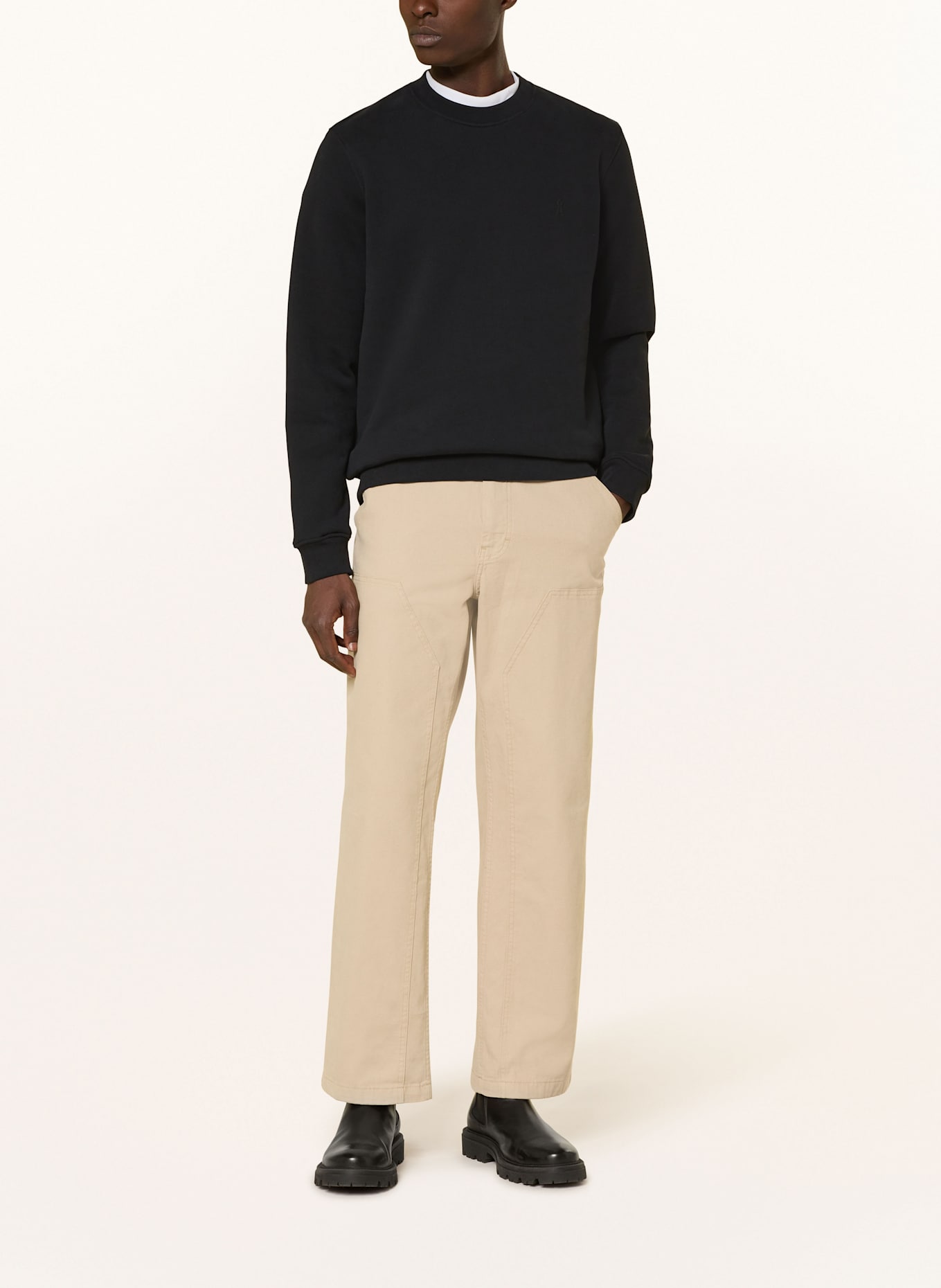 ARMEDANGELS Sweatshirt BAARO: SCHWARZ