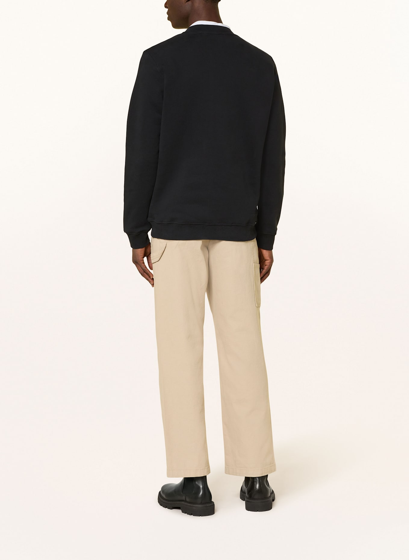 ARMEDANGELS Sweatshirt BAARO: SCHWARZ