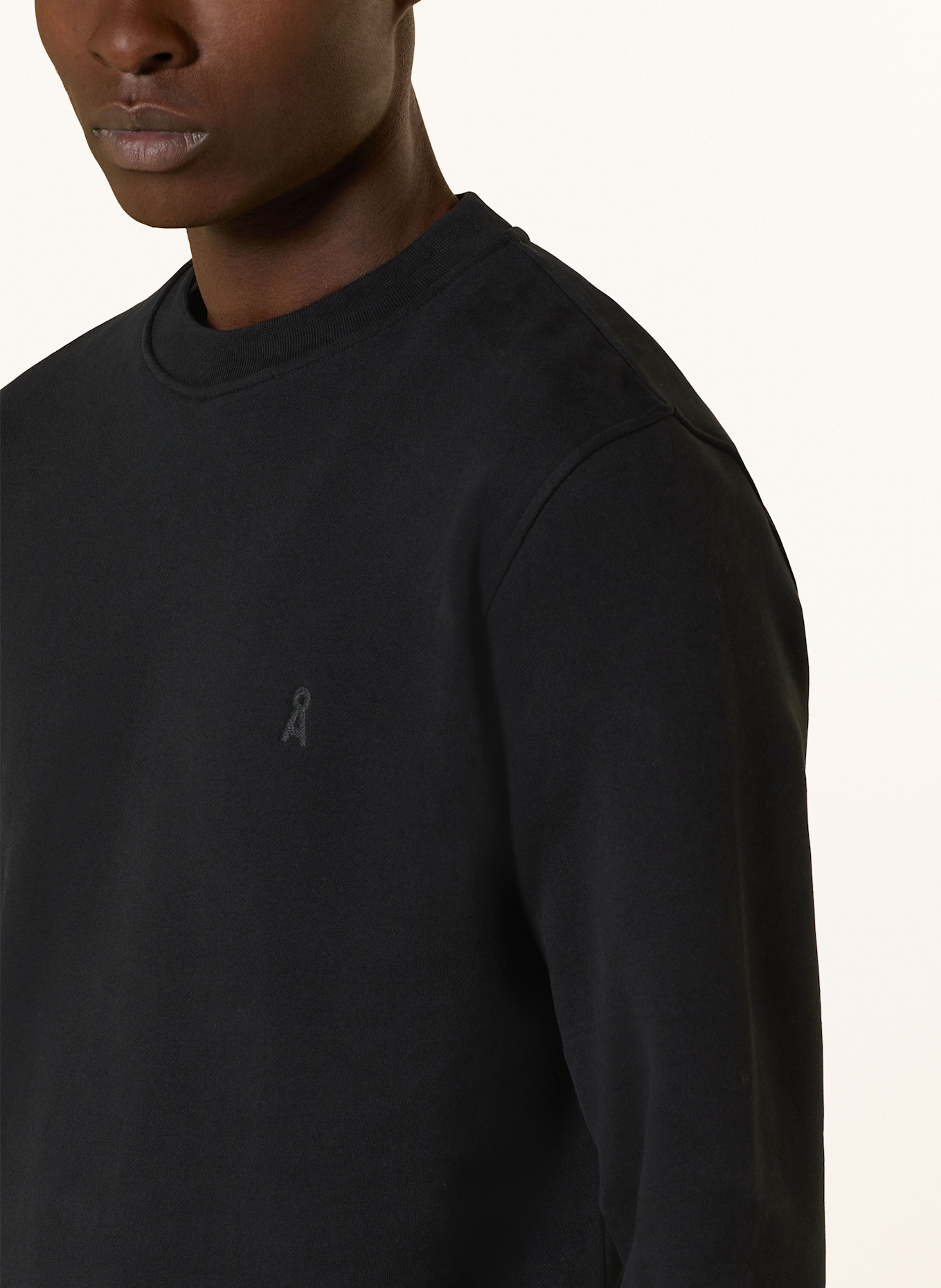 ARMEDANGELS Sweatshirt BAARO: SCHWARZ