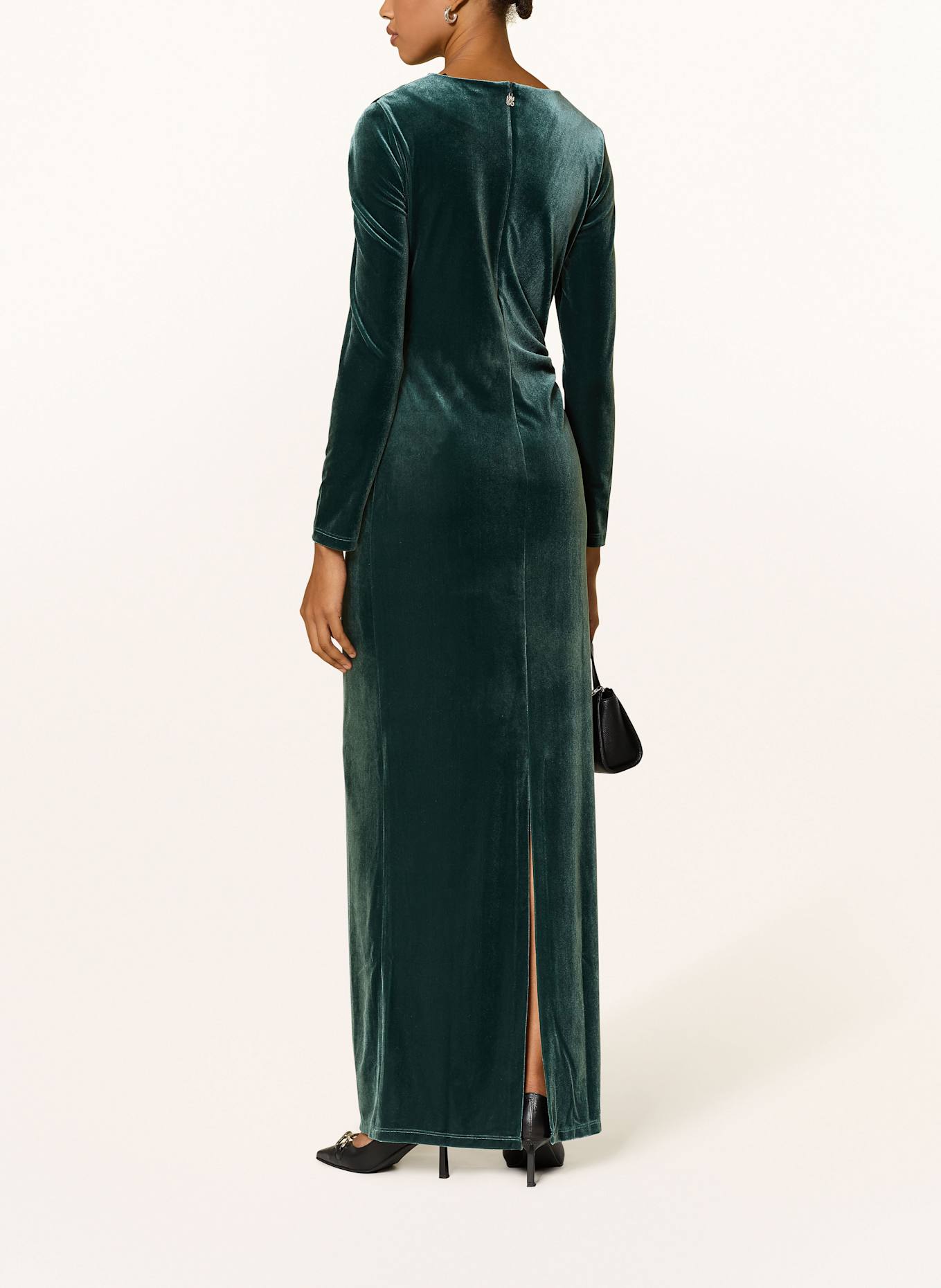 HUGO Samtkleid NARTECO: DUNKELGRÜN