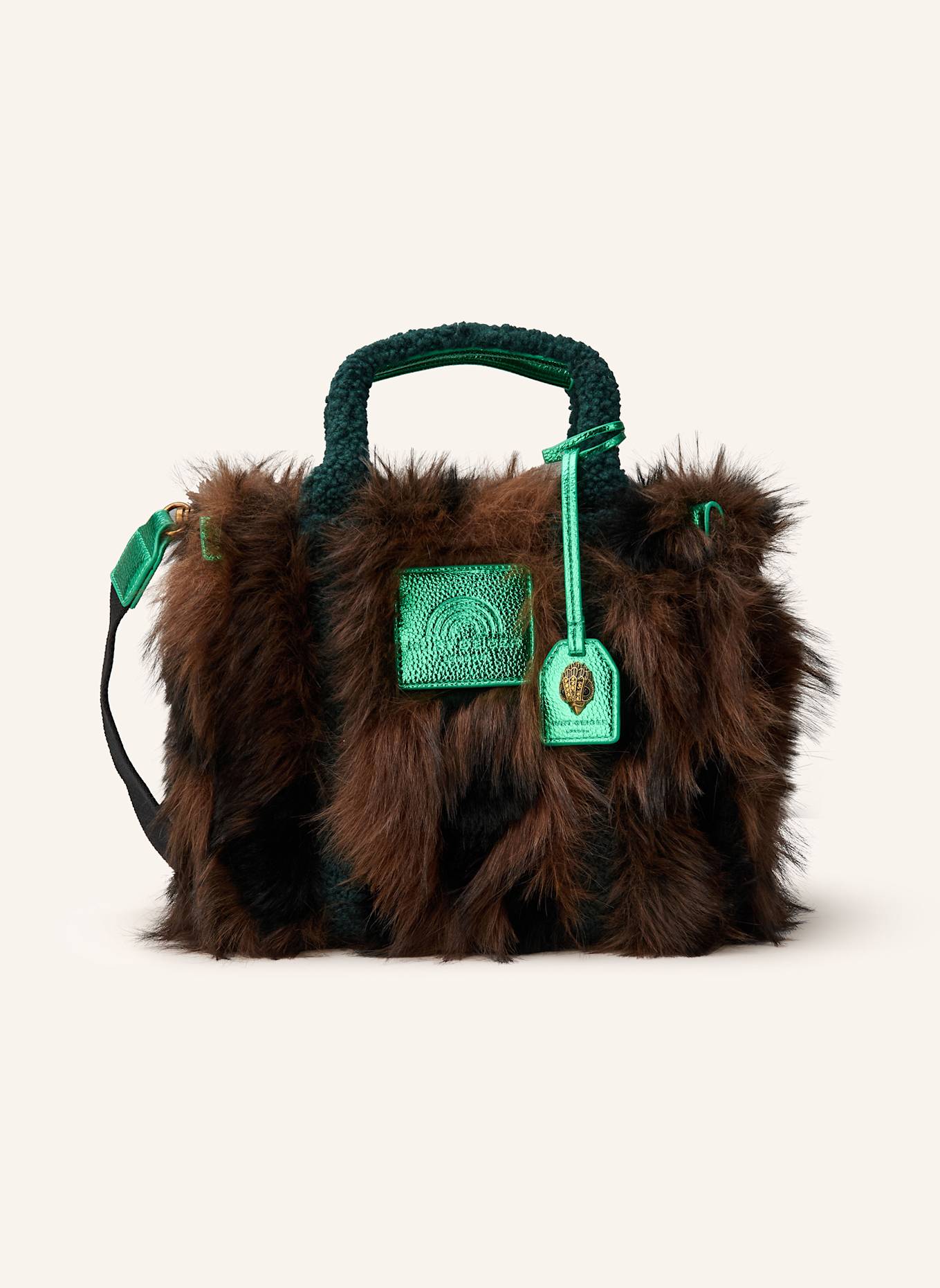 KURT GEIGER Handtasche SOUTHBANK SMALL: BRAUN / GRÜN