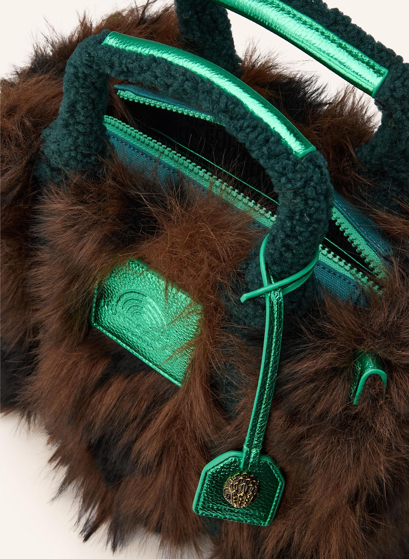 KURT GEIGER Handtasche SOUTHBANK SMALL: BRAUN / GRÜN