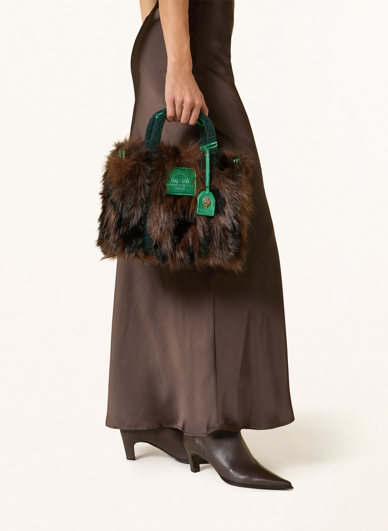 KURT GEIGER Handtasche SOUTHBANK SMALL: BRAUN / GRÜN