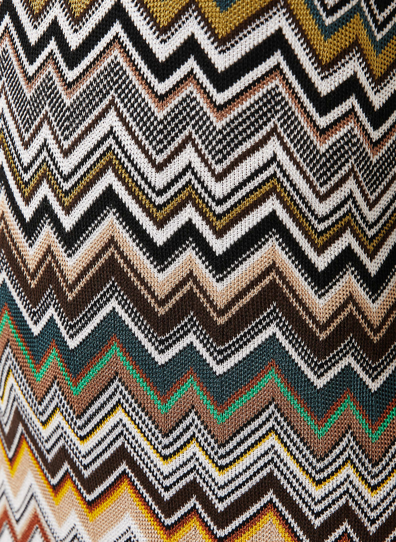 MISSONI Knit dress: BLACK / WHITE / YELLOW