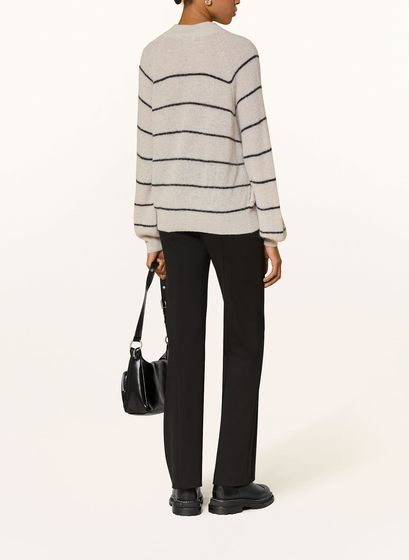 DRYKORN Pullover LARELYA mit Alpaka: CREME / SCHWARZ