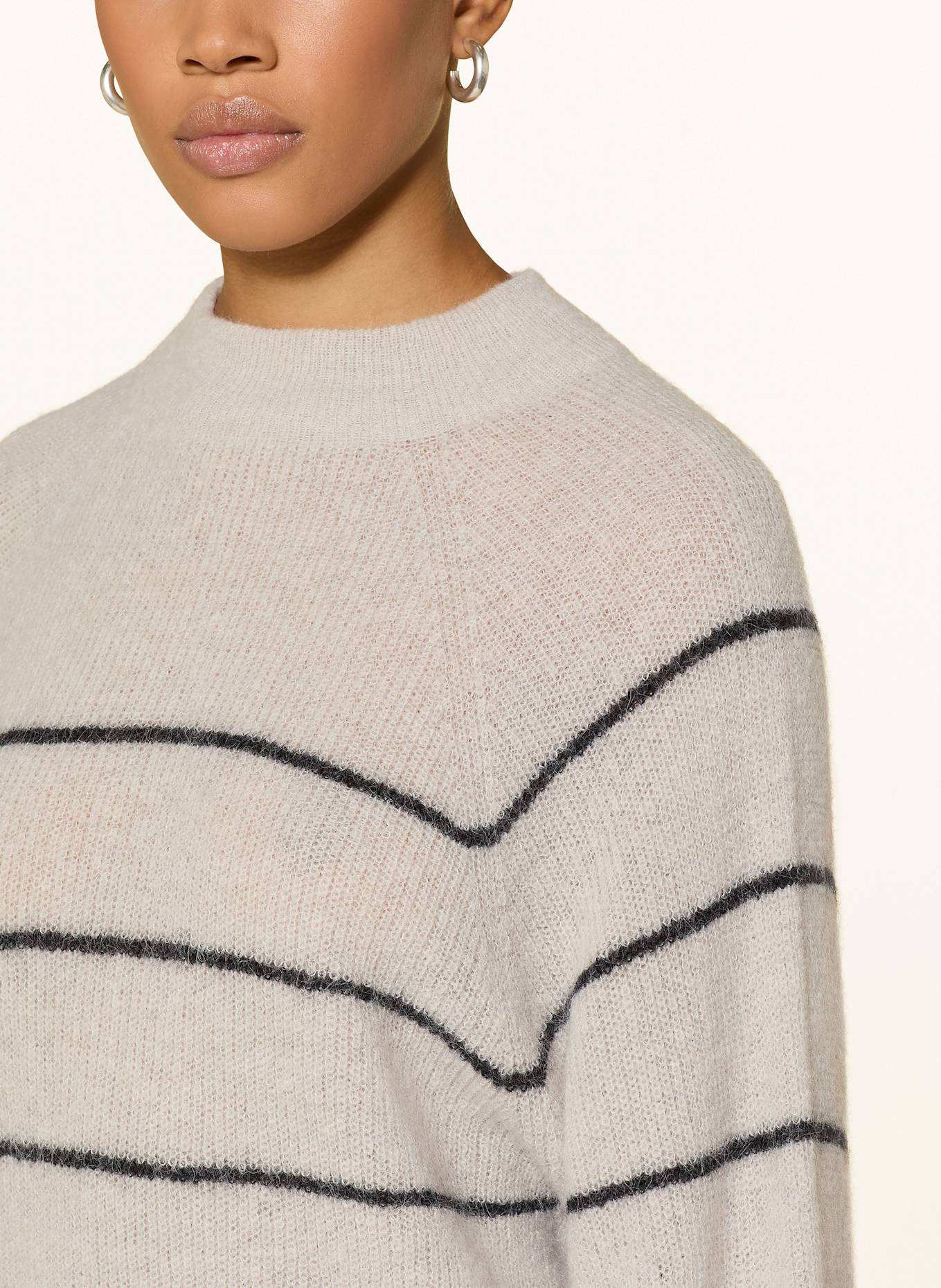 DRYKORN Pullover LARELYA mit Alpaka: CREME / SCHWARZ