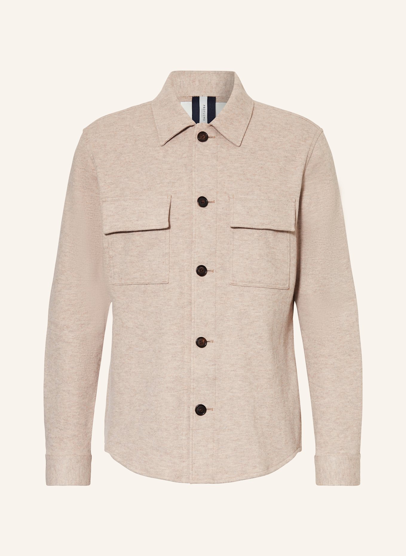 PROFUOMO Overshirt: BEIGE