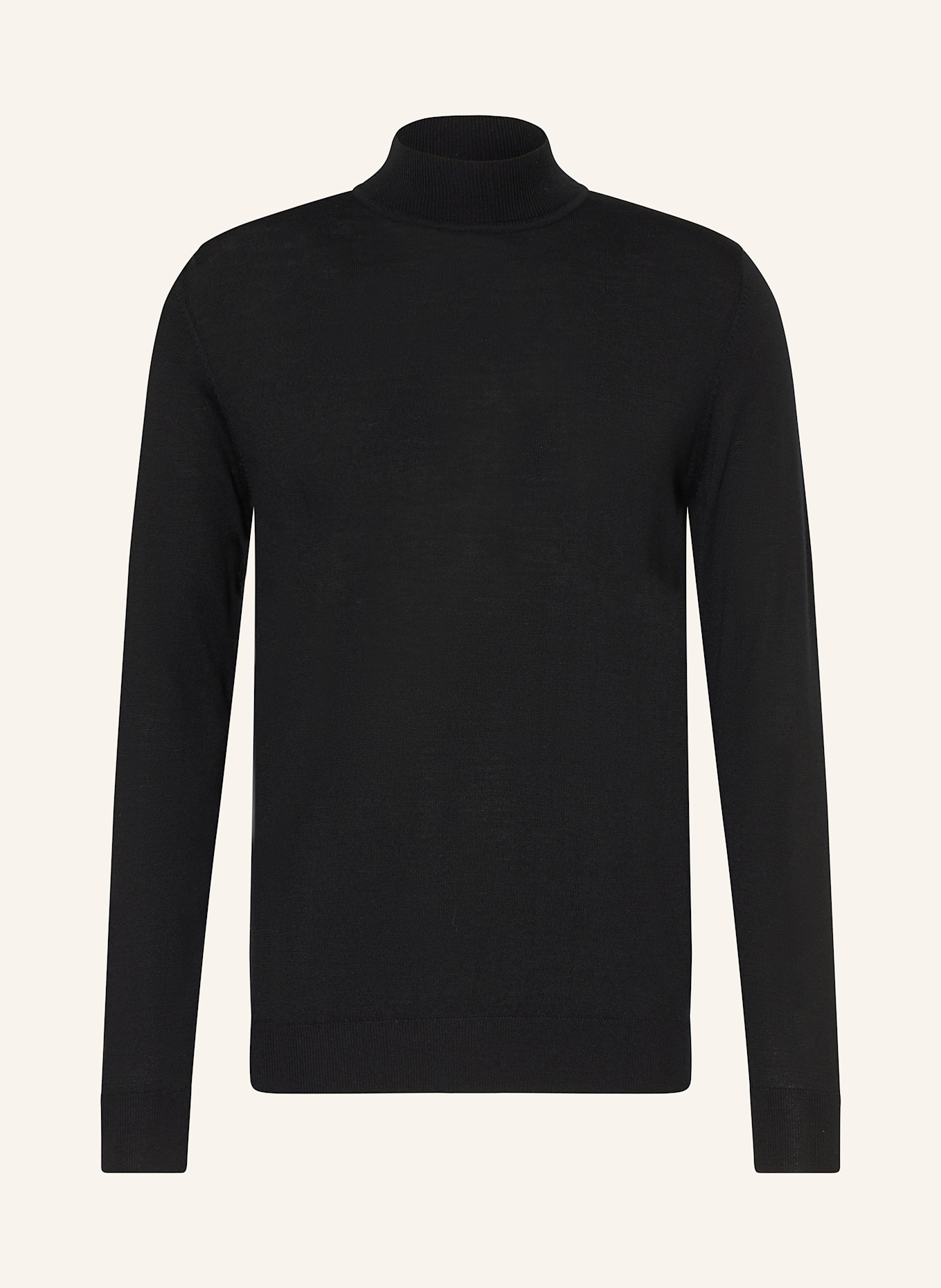 PROFUOMO Pullover aus Merinowolle: SCHWARZ