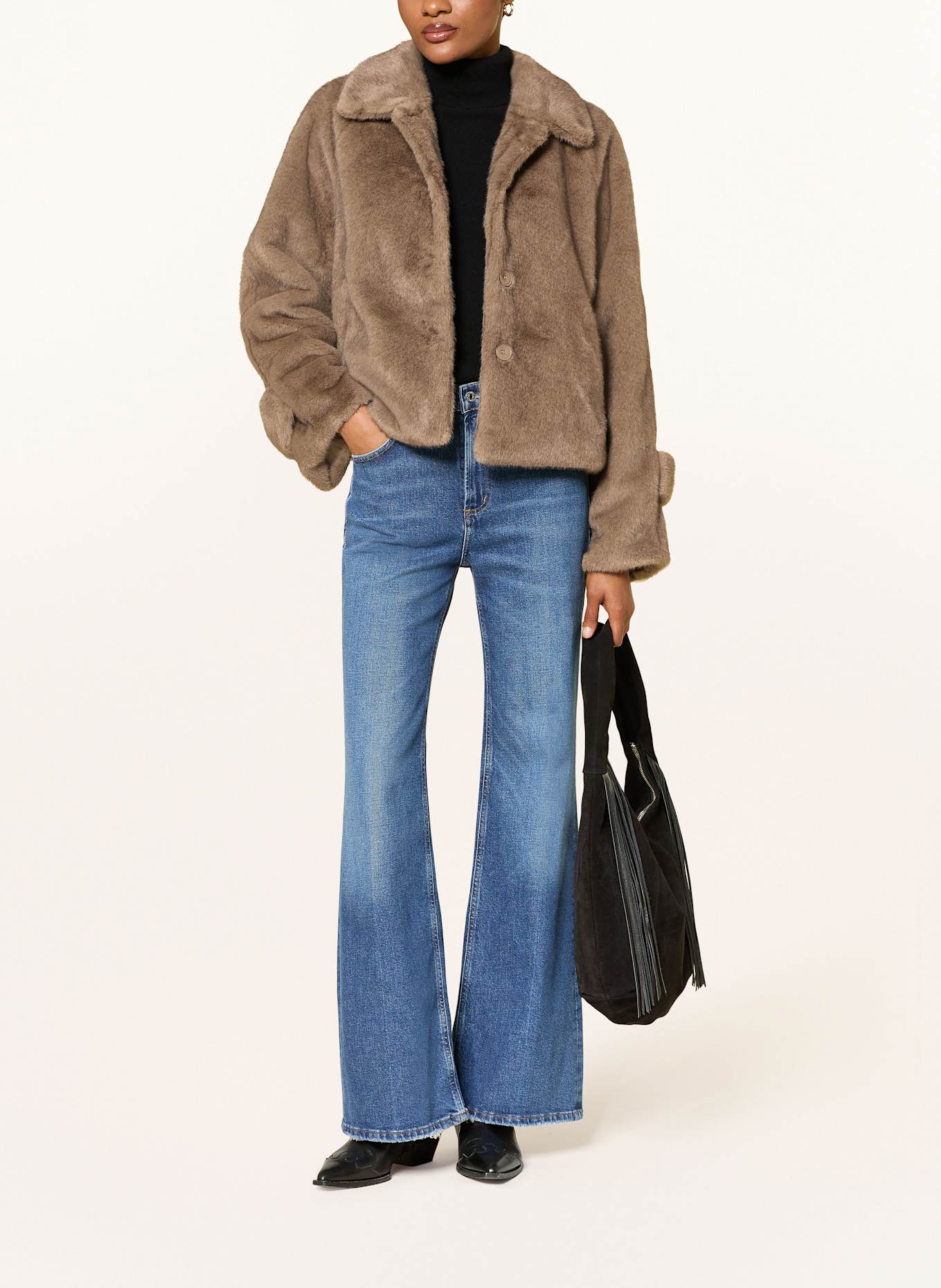 MEOTINE Kunstfell-Jacke KELLY: BEIGE