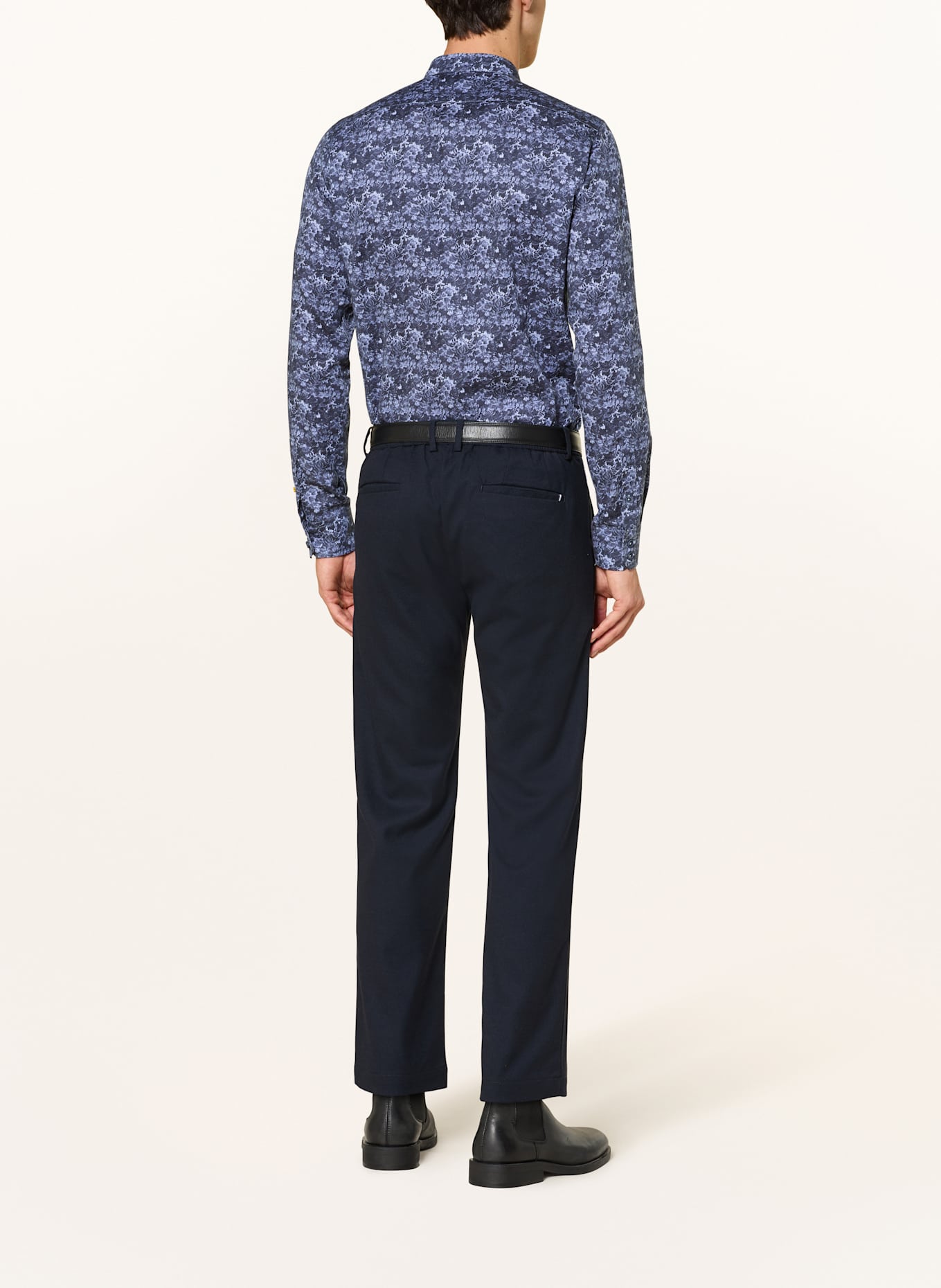 Q1 Manufaktur Hemd Regular Fit mit Stehkragen: DUNKELBLAU / BLAU / HELLBLAU