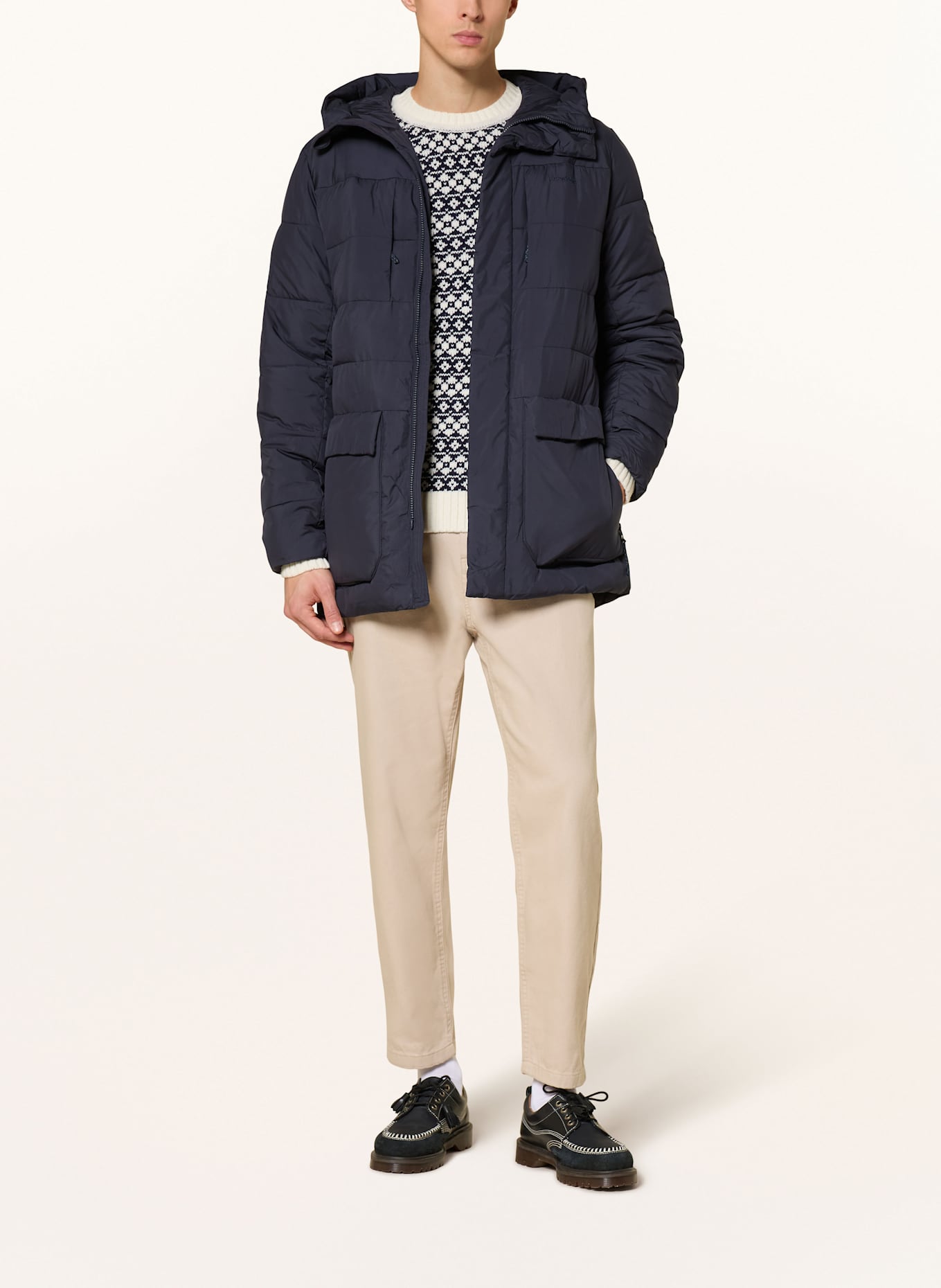 KnowledgeCotton Apparel Steppjacke: DUNKELBLAU