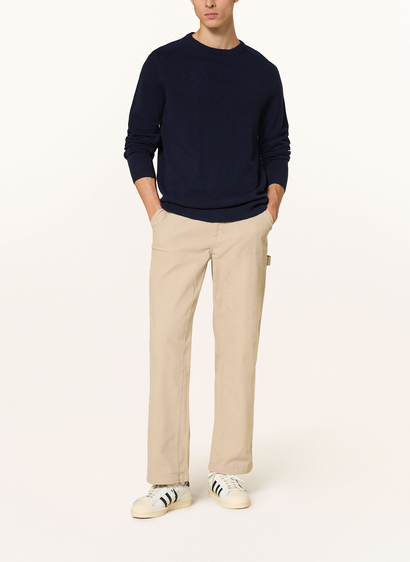 KnowledgeCotton Apparel Pullover: DUNKELBLAU