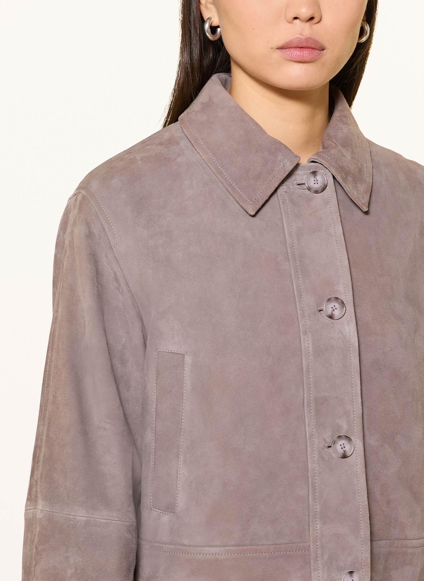 BOSS Lederjacke SADELA: LILA