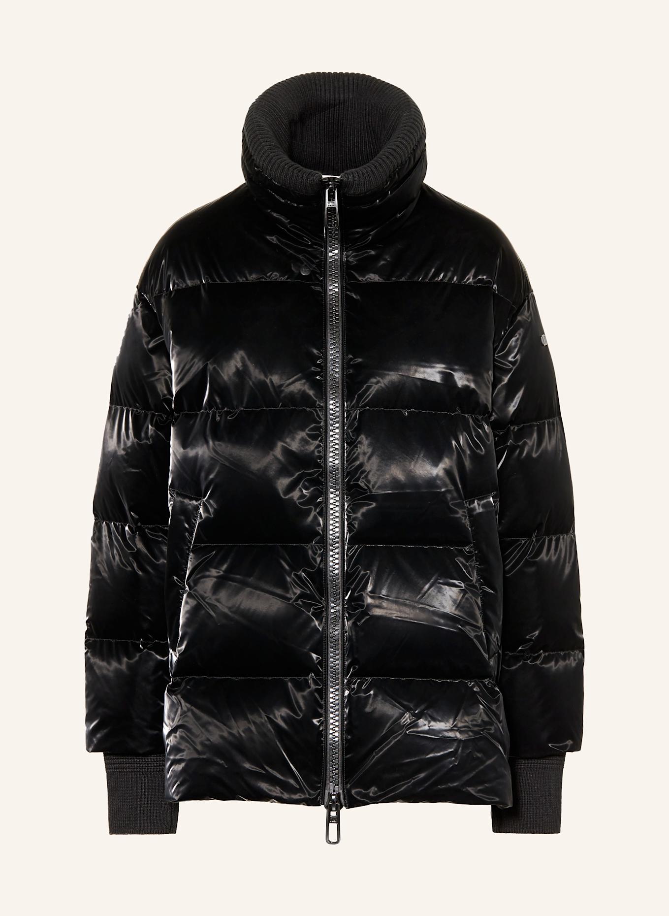 DUNO Daunenjacke GLOSSY GAVIA: SCHWARZ