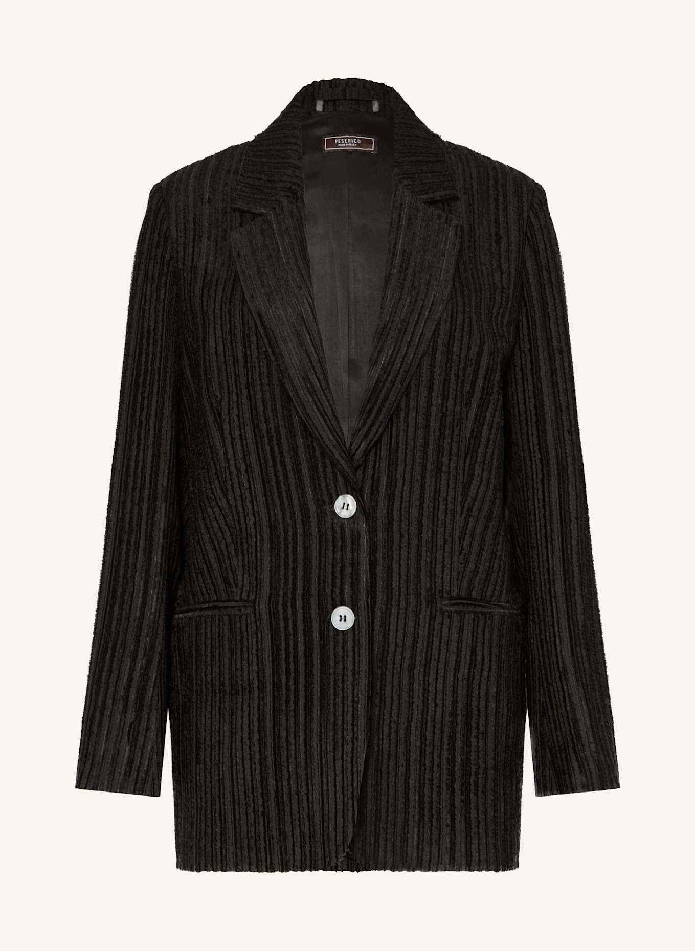 PESERICO Samtblazer: SCHWARZ