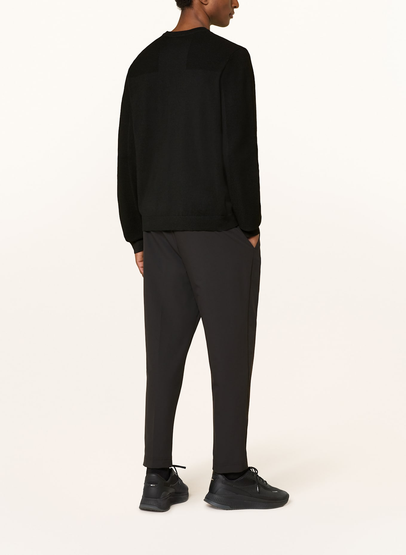 BOSS Pullover MOMENTUM-X: SCHWARZ