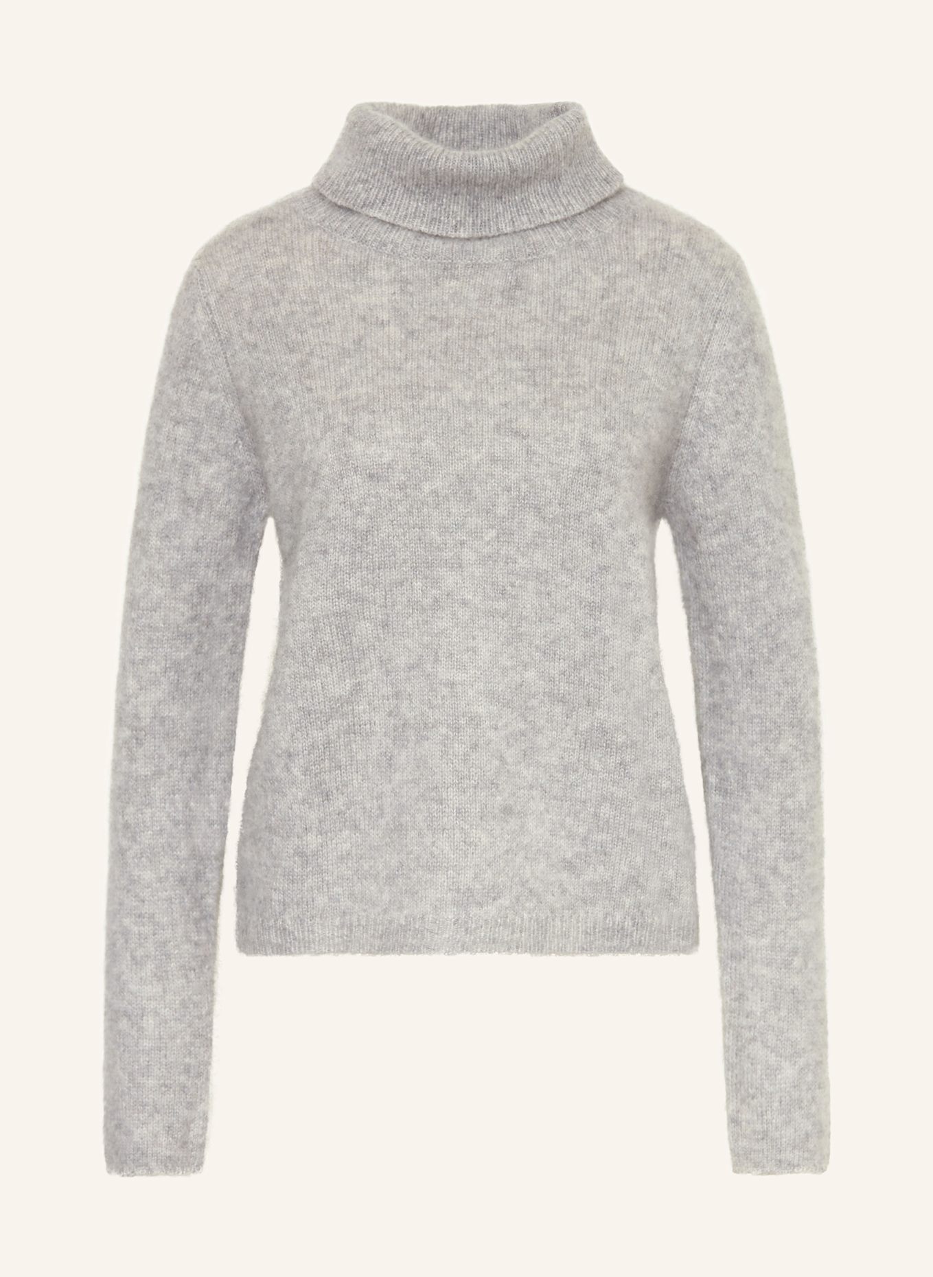 ALLUDE Rollkragenpullover aus Cashmere: HELLGRAU