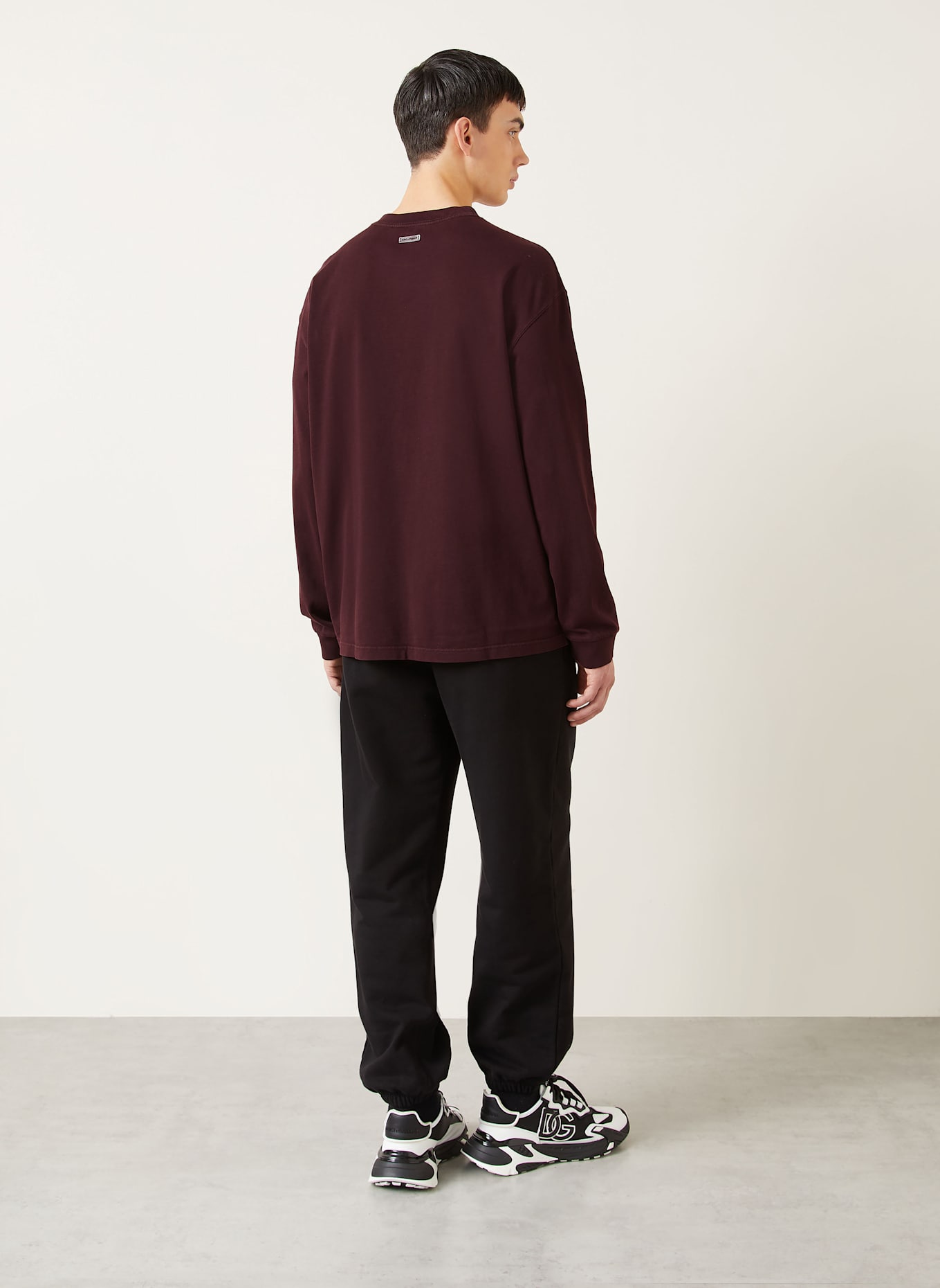 DOLCE & GABBANA Longsleeve: DUNKELROT