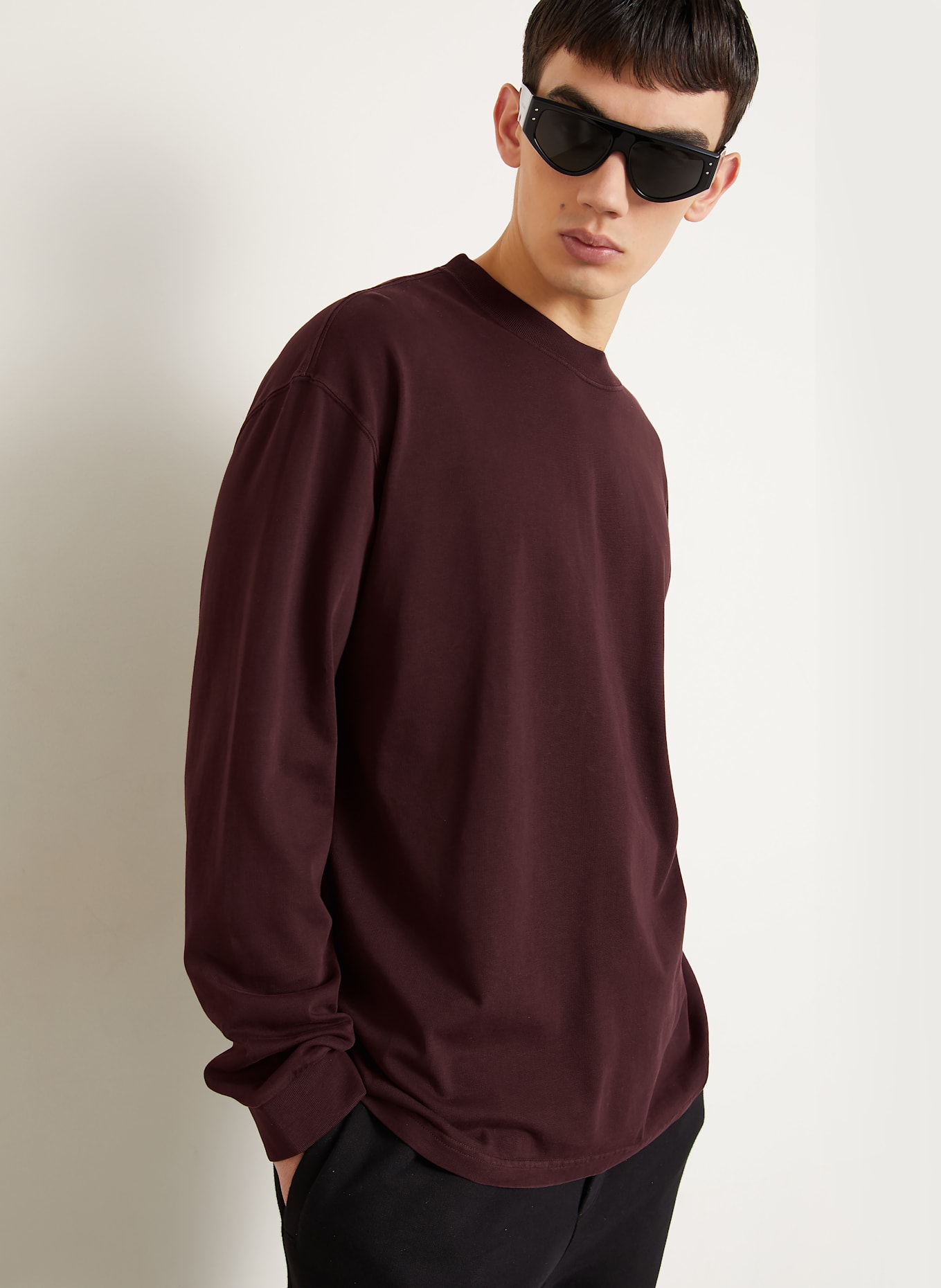 DOLCE & GABBANA Longsleeve: DUNKELROT